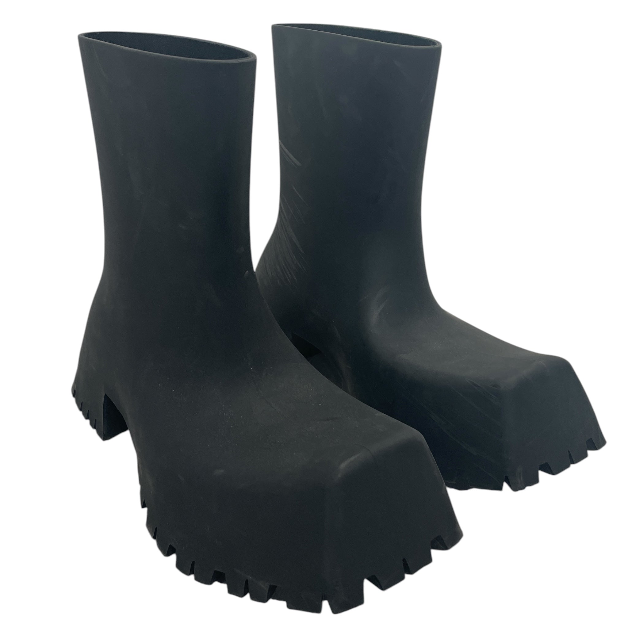 BALENCIAGA/Boots/US 7/Cotton/BLK/trooper rubber view 1