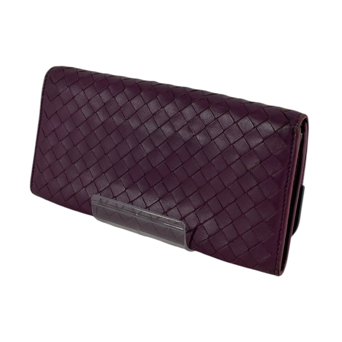 BOTTEGA VENETA/Long Wallet/Leather/PPL/WOVEN W METAL CORNERS view 2