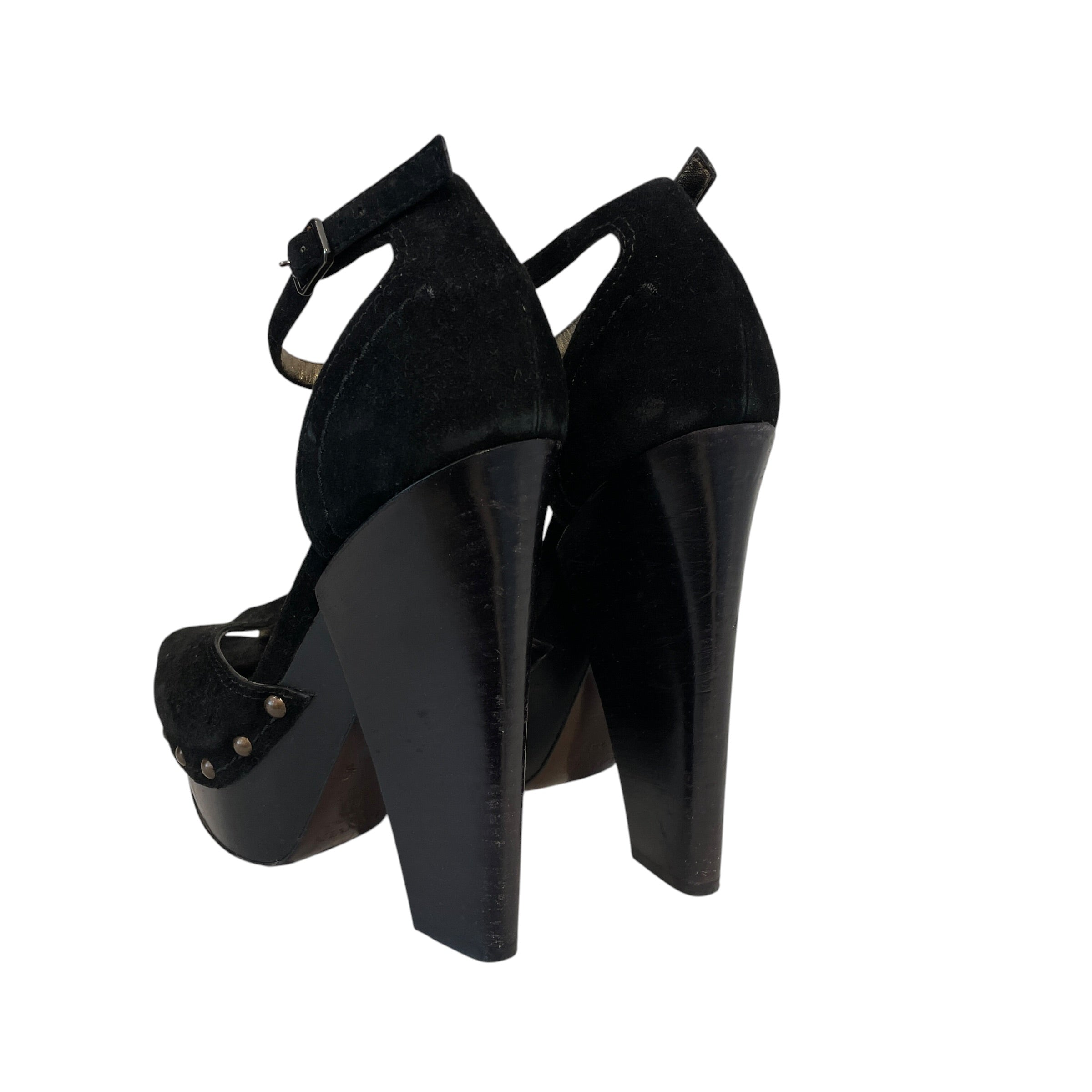 LANVIN/Heels/EU 38.5/Leather/BLK/ view 2