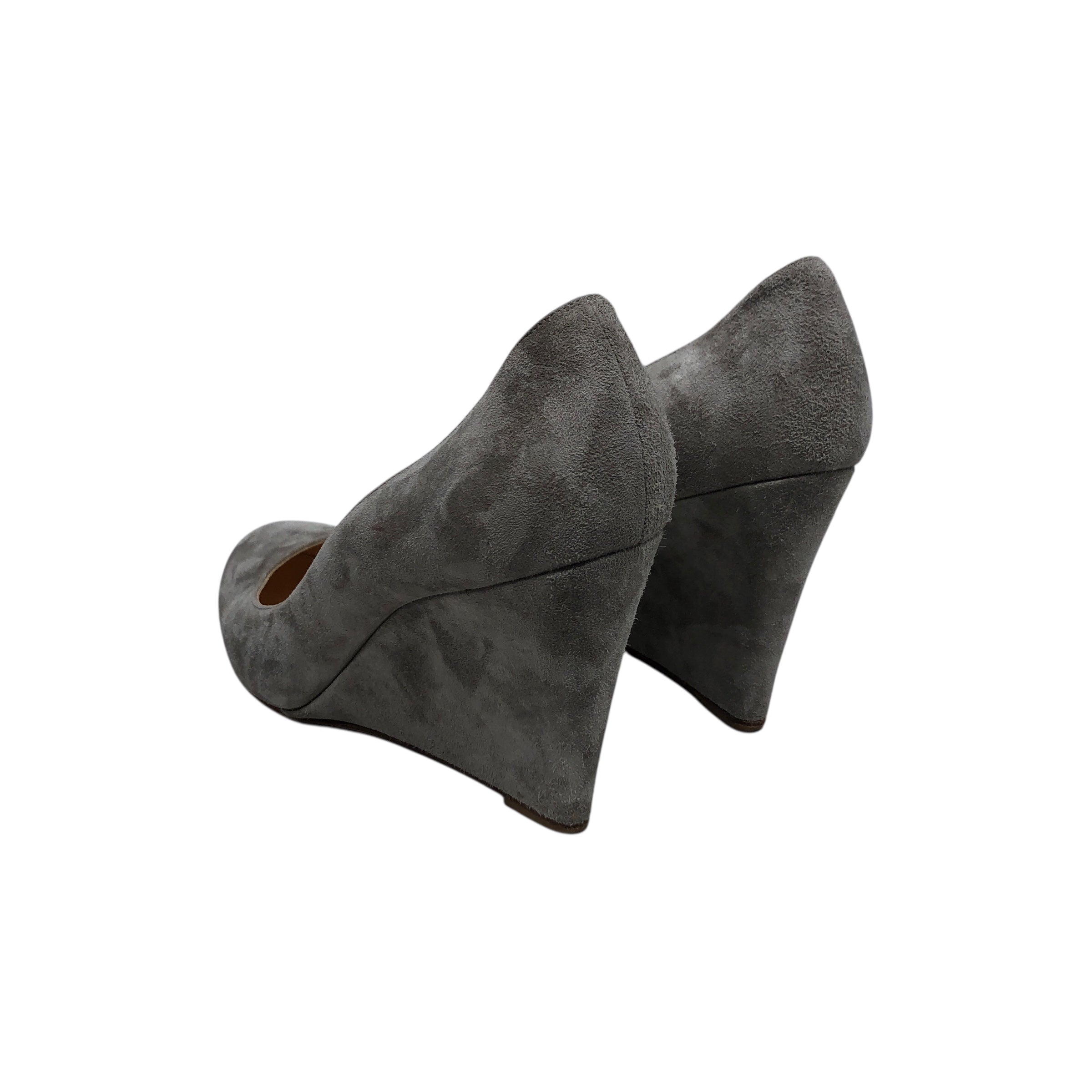Christian Louboutin/Heels/US 8.5/Suede/GRY/Wedge Heel view 2