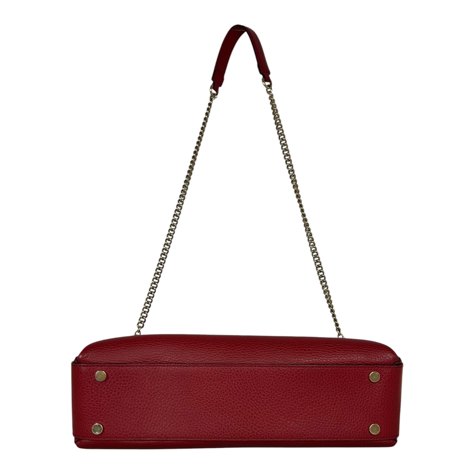 GUCCI/Hand Bag/Leather/RED/Dollar Interlock GG Handbag view 4