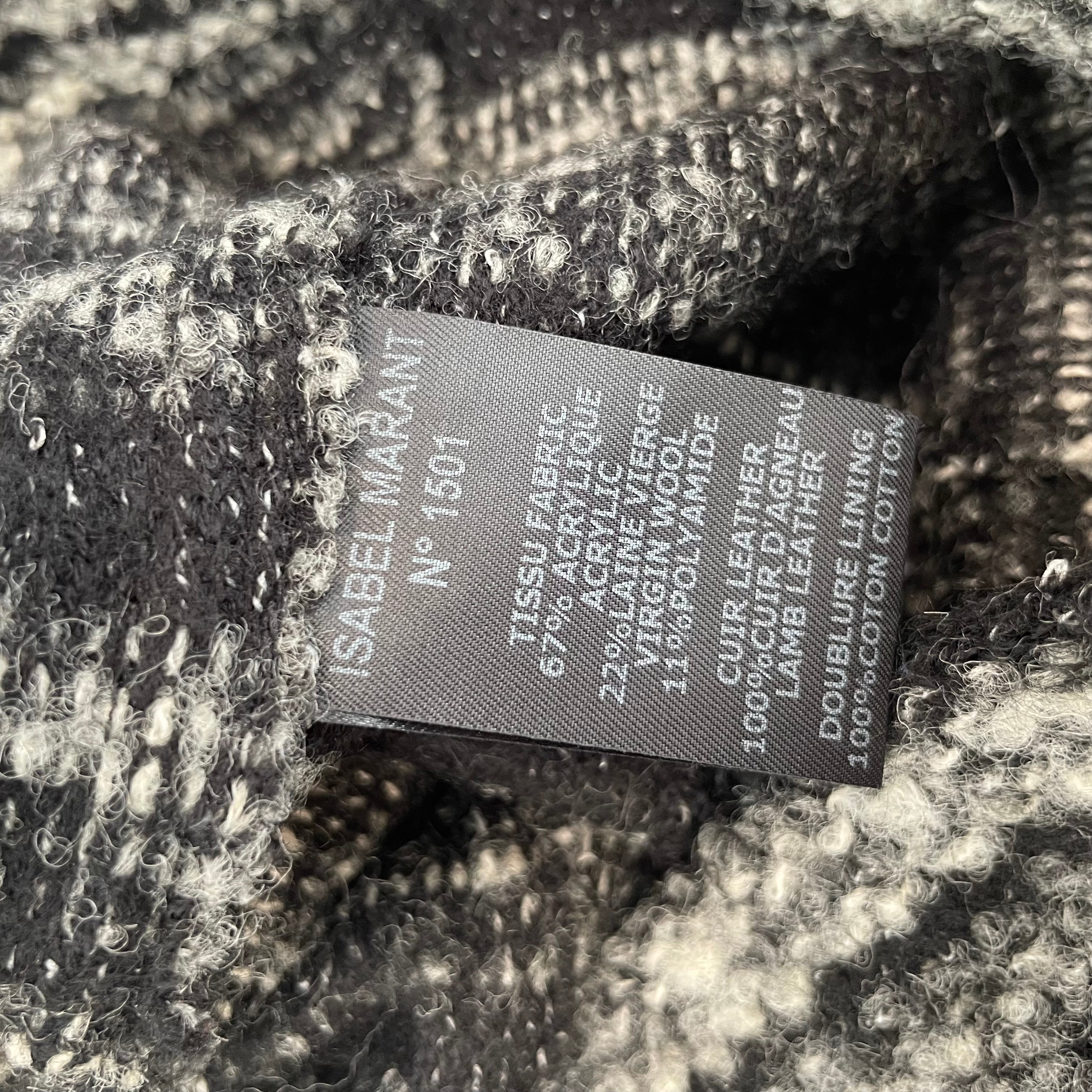 ISABEL MARANT ETOILE/Heavy Cardigan/S/Wool/BLK/ view 4