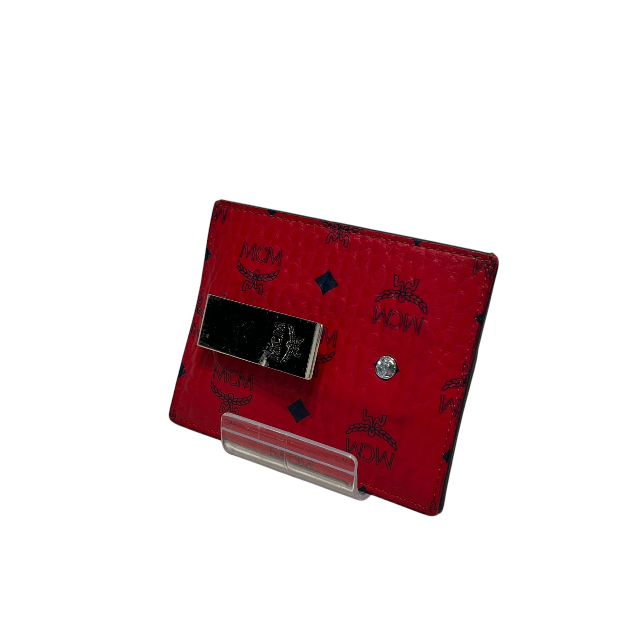MCM/Bag/Monogram/Leather/RED/MONEY CLIP/CARD HOLDER view 2