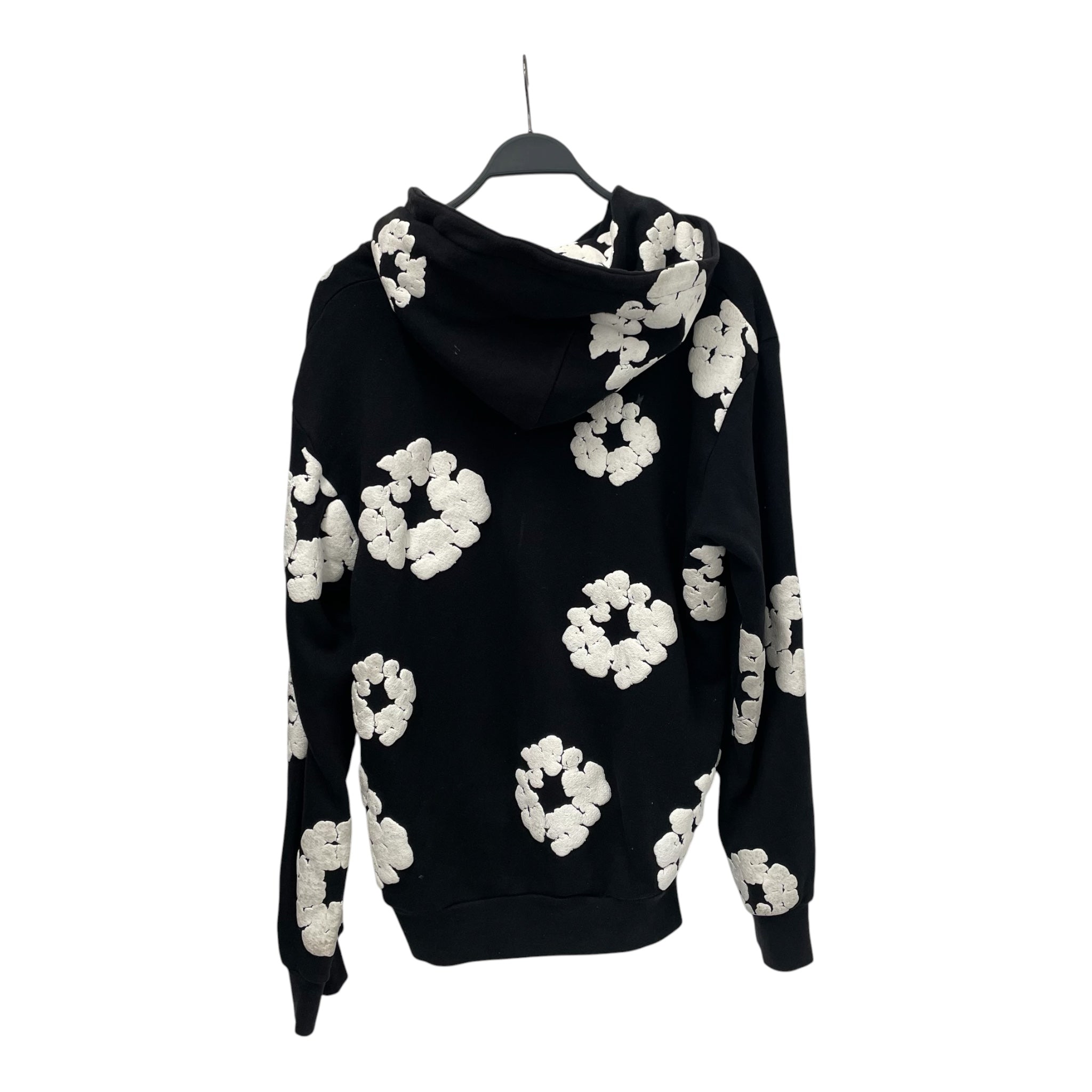 DENIM TEARS/Hoodie/M/All Over Print/Cotton/BLK/ view 2
