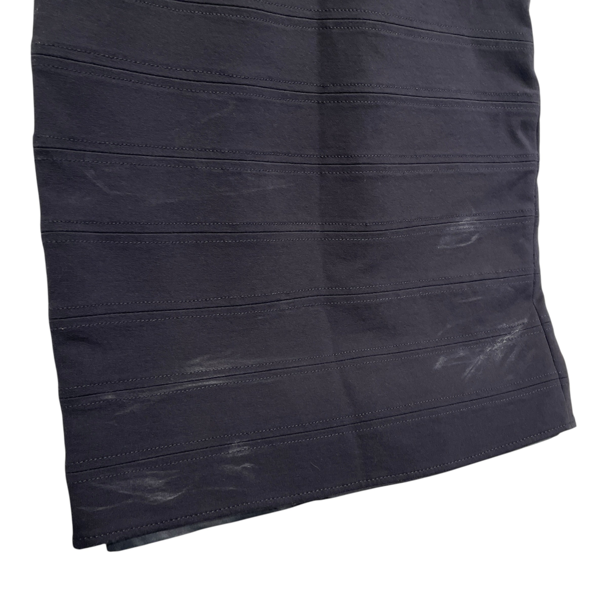 RED VALENTINO/Camisole Dress/42/Cotton/BLK/STRIPE BLACK DRESS view 4