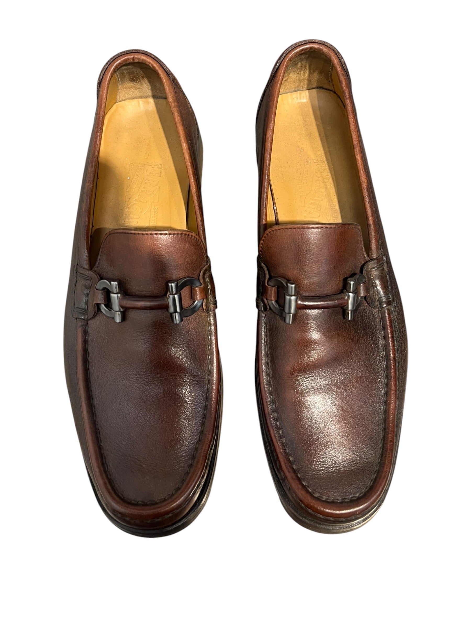 Salvatore Ferragamo/Loafers/US 8/Leather/BRW/HORSEBIT DETAIL view 2