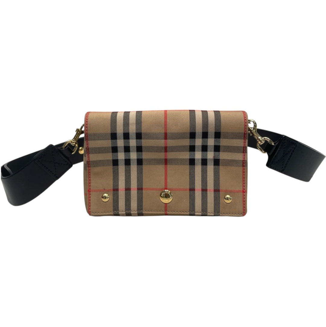 BURBERRY/Cross Body Bag/Plaid/Cotton/BEG/HACKBERRY view 1