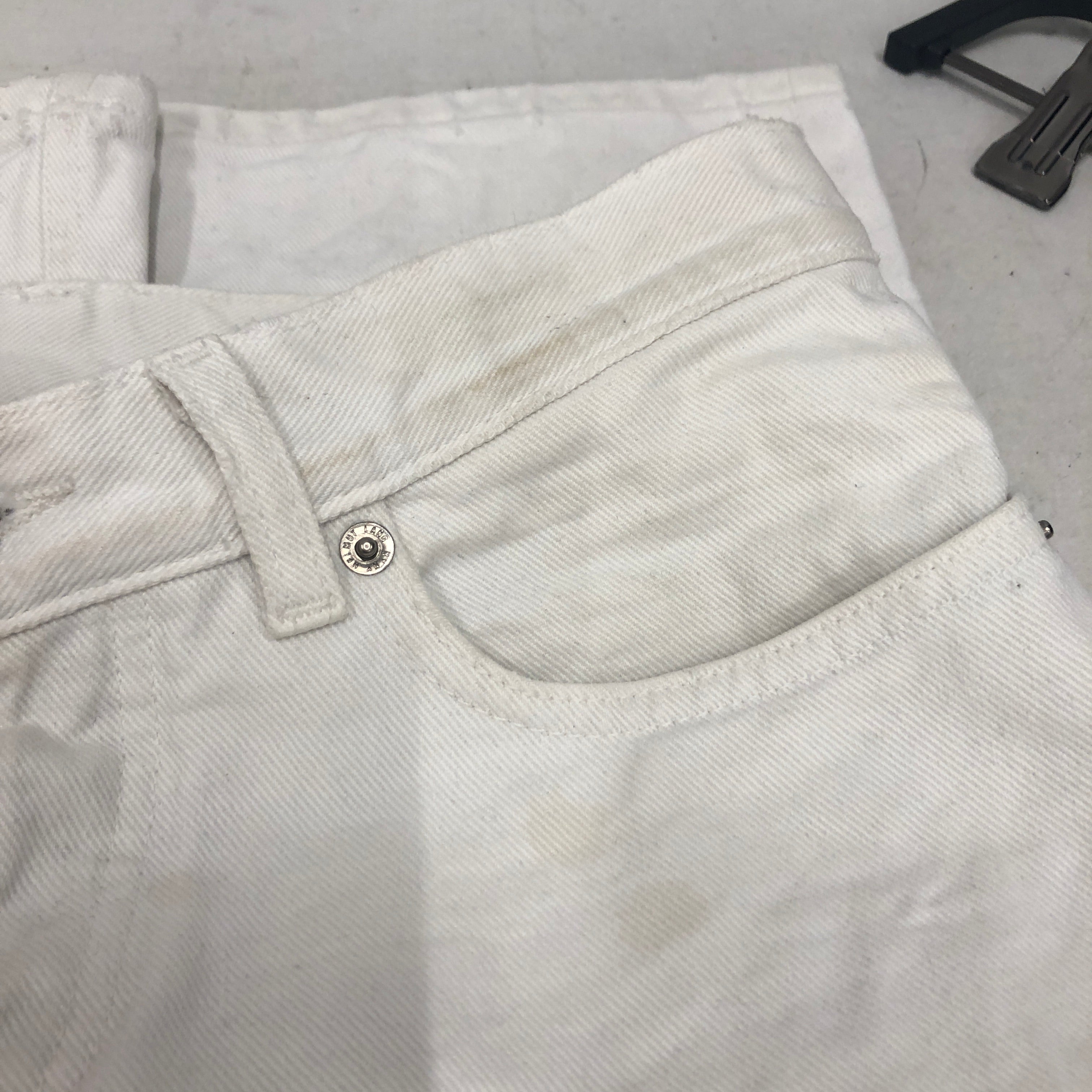 Helmut Lang/Straight Pants/27/Cotton/WHT/ view 5