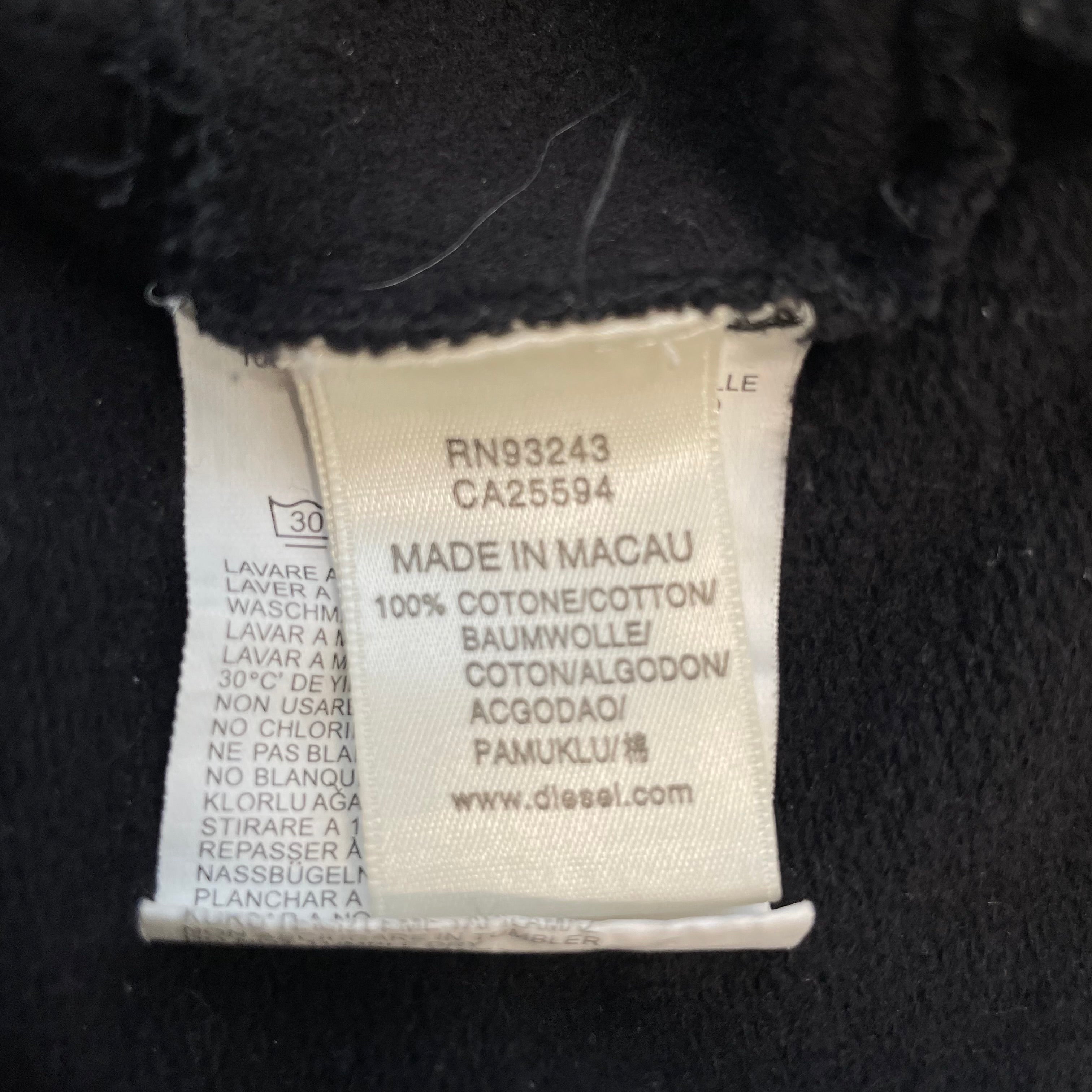 DIESEL/Sweatshirt/M/Cotton/BLK/SKULL W BREAST POCKET view 4