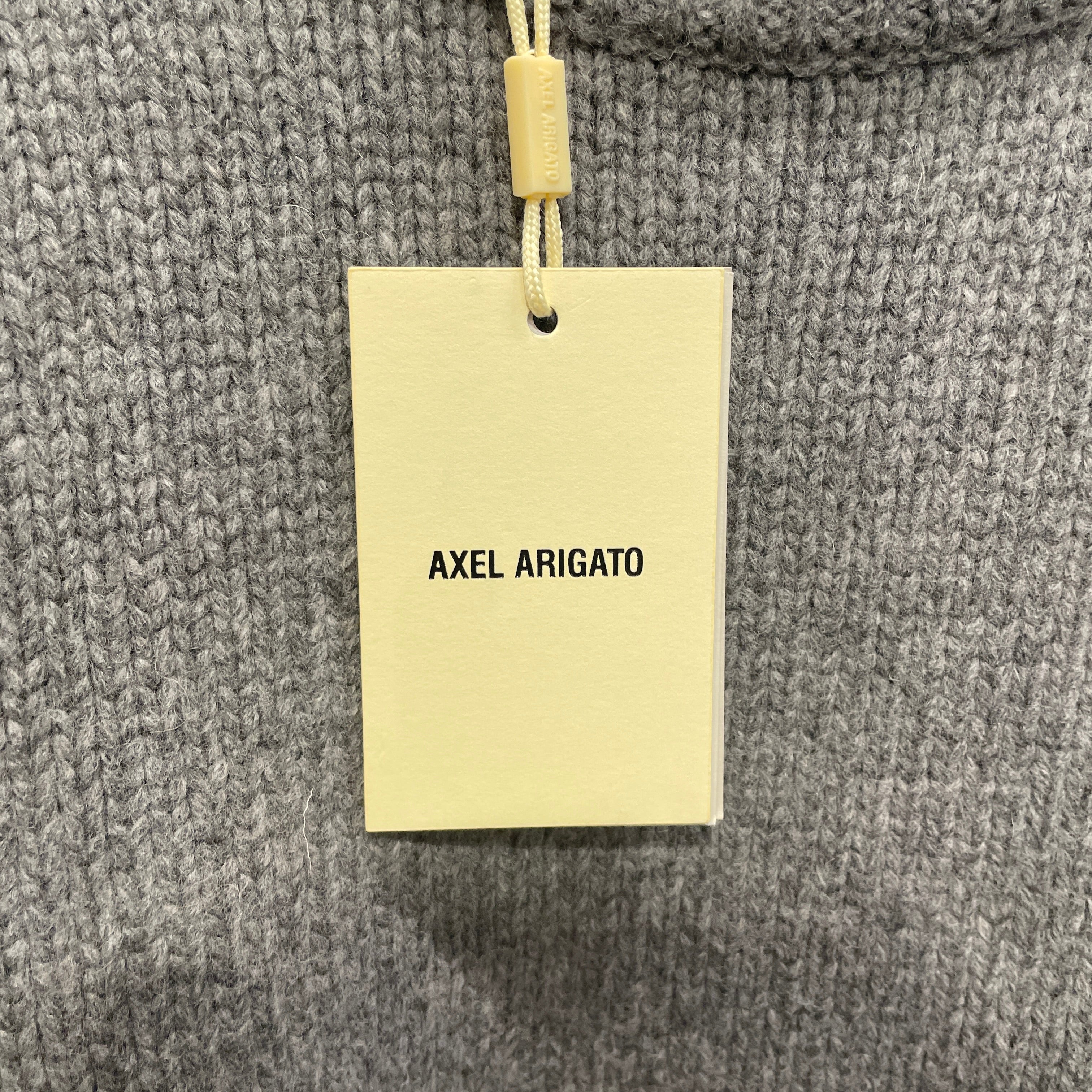 Axel Arigato/Heavy Sweater/L/Wool/GRY/AA GRY BEAM CABLEKNIT SWEATER view 5