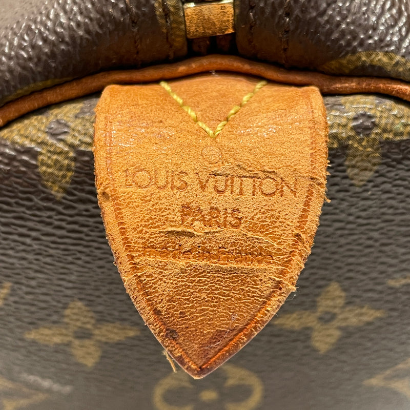 LOUIS VUITTON/Hand Bag/FREE/Monogram/Leather/BRW/Speedy 30