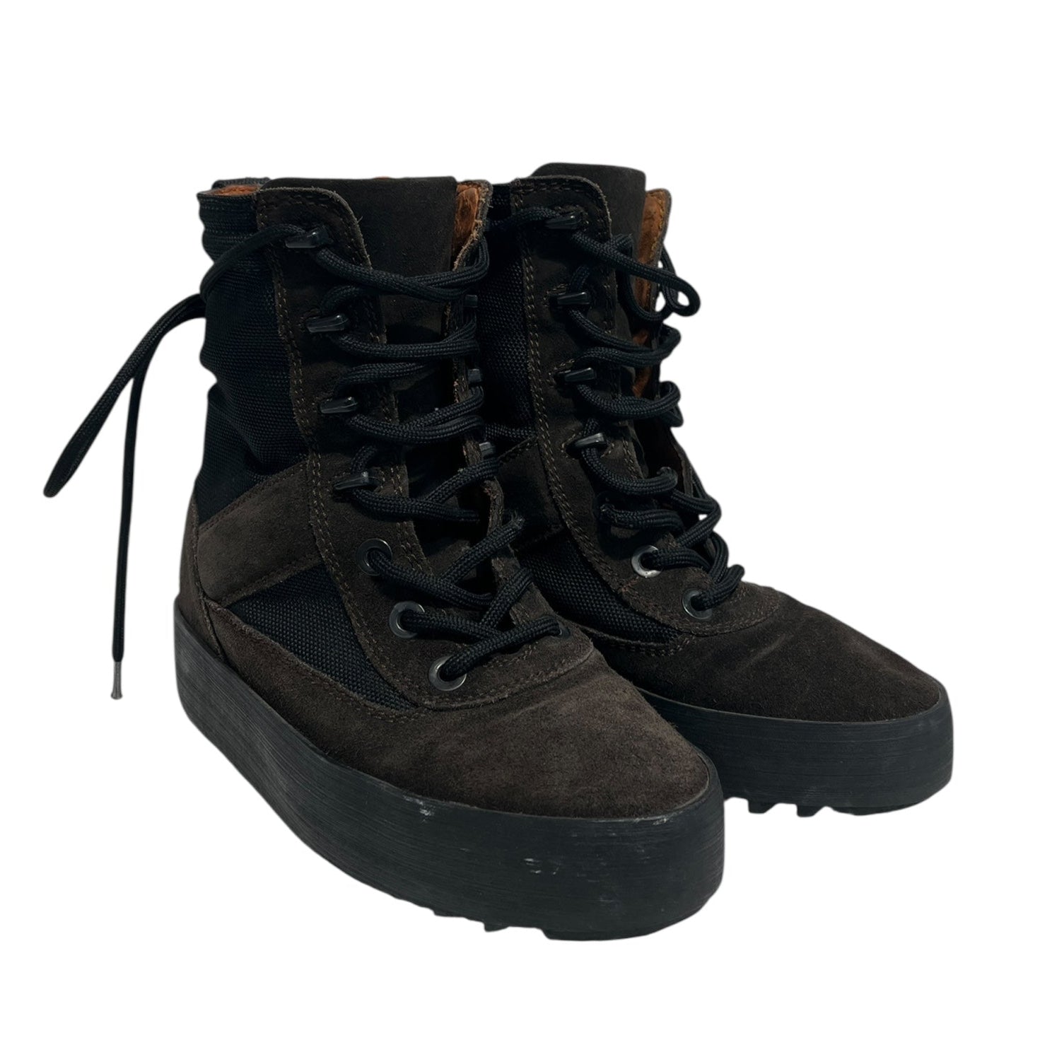 YEEZY/Boots/EU 36/Cotton/BRW/season 3 brown and orange view 1