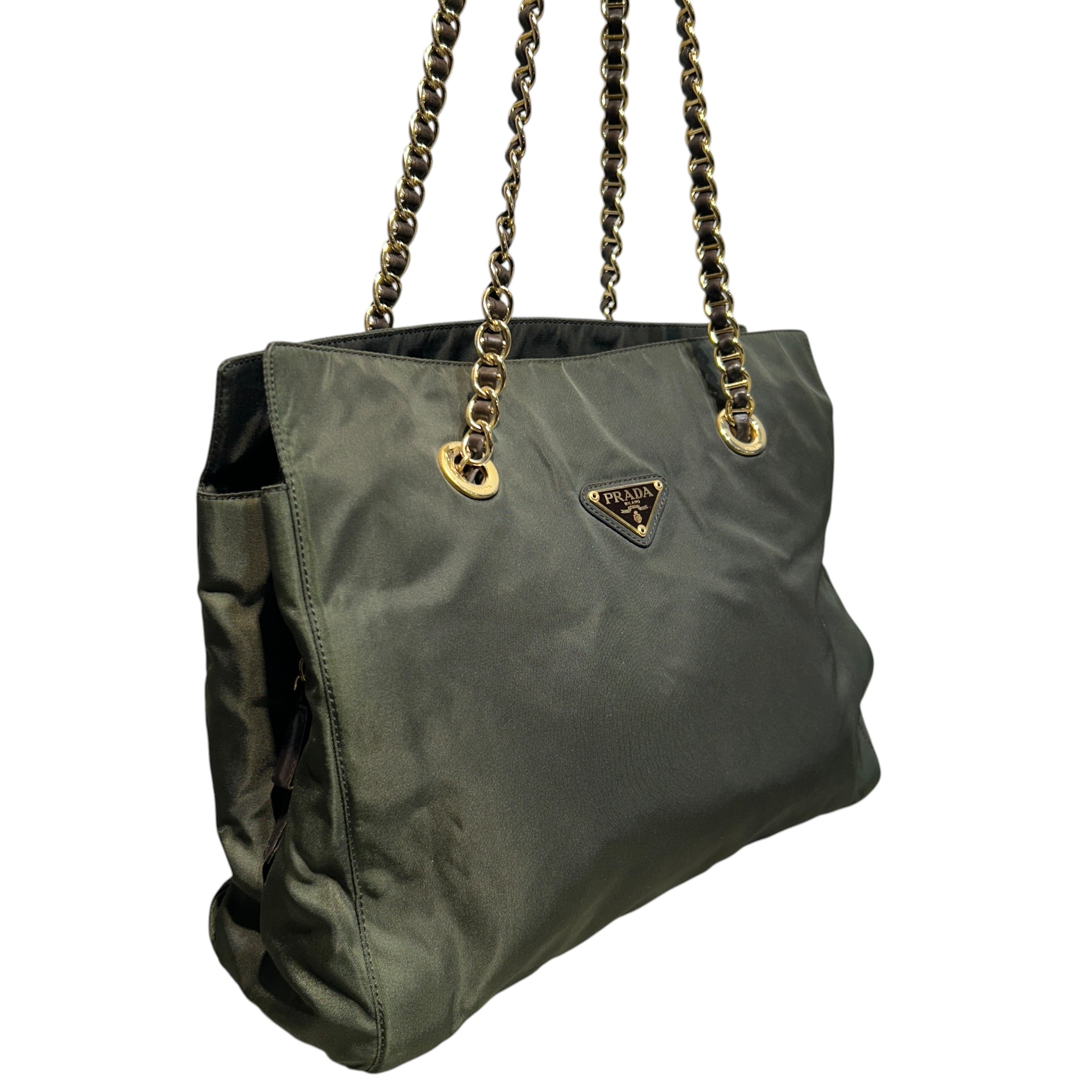 PRADA/Hand Bag/Nylon/GRN/TESSUTO CATENA view 6