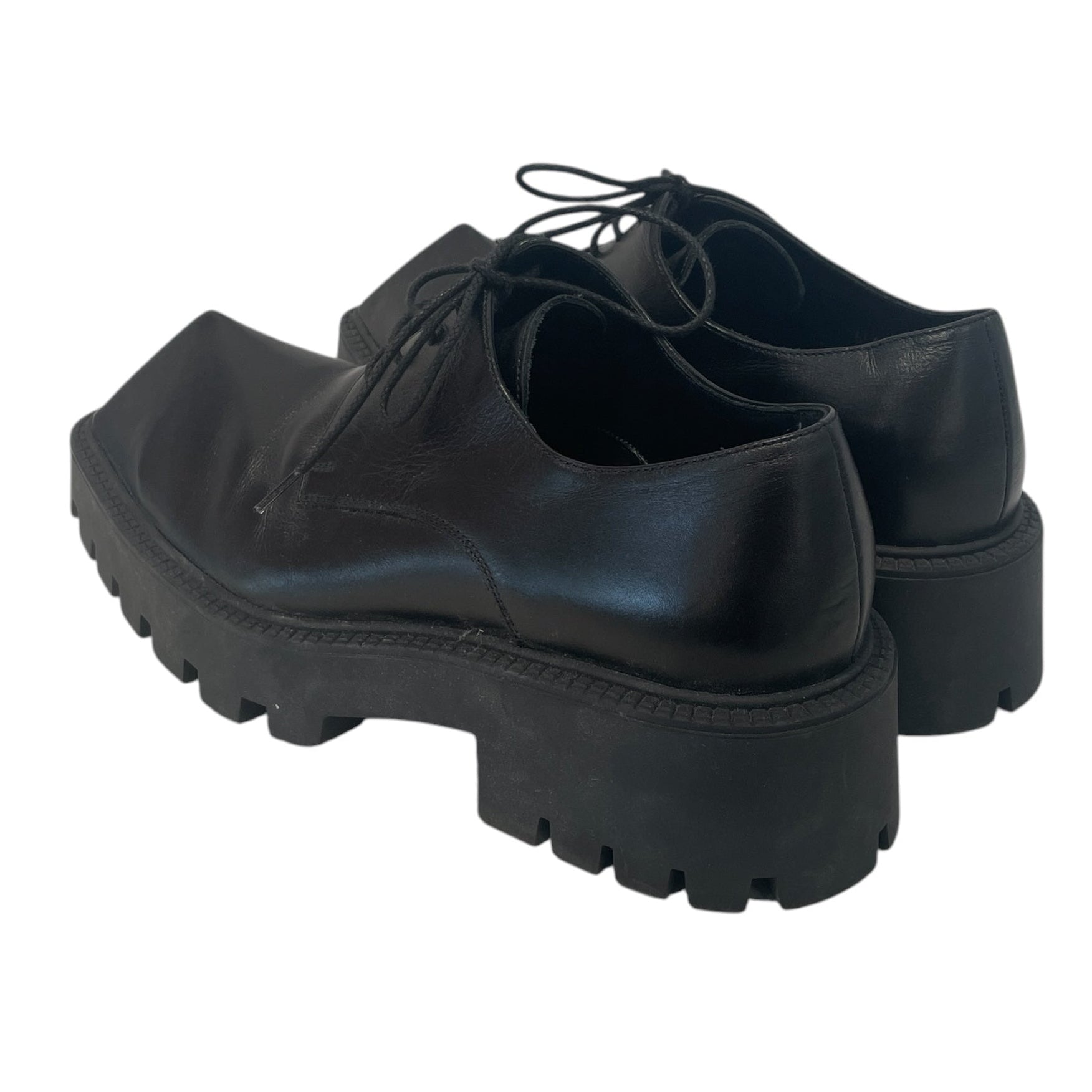 BALENCIAGA/Loafers/US 7.5/Leather/BLK/RINO DERBY view 2