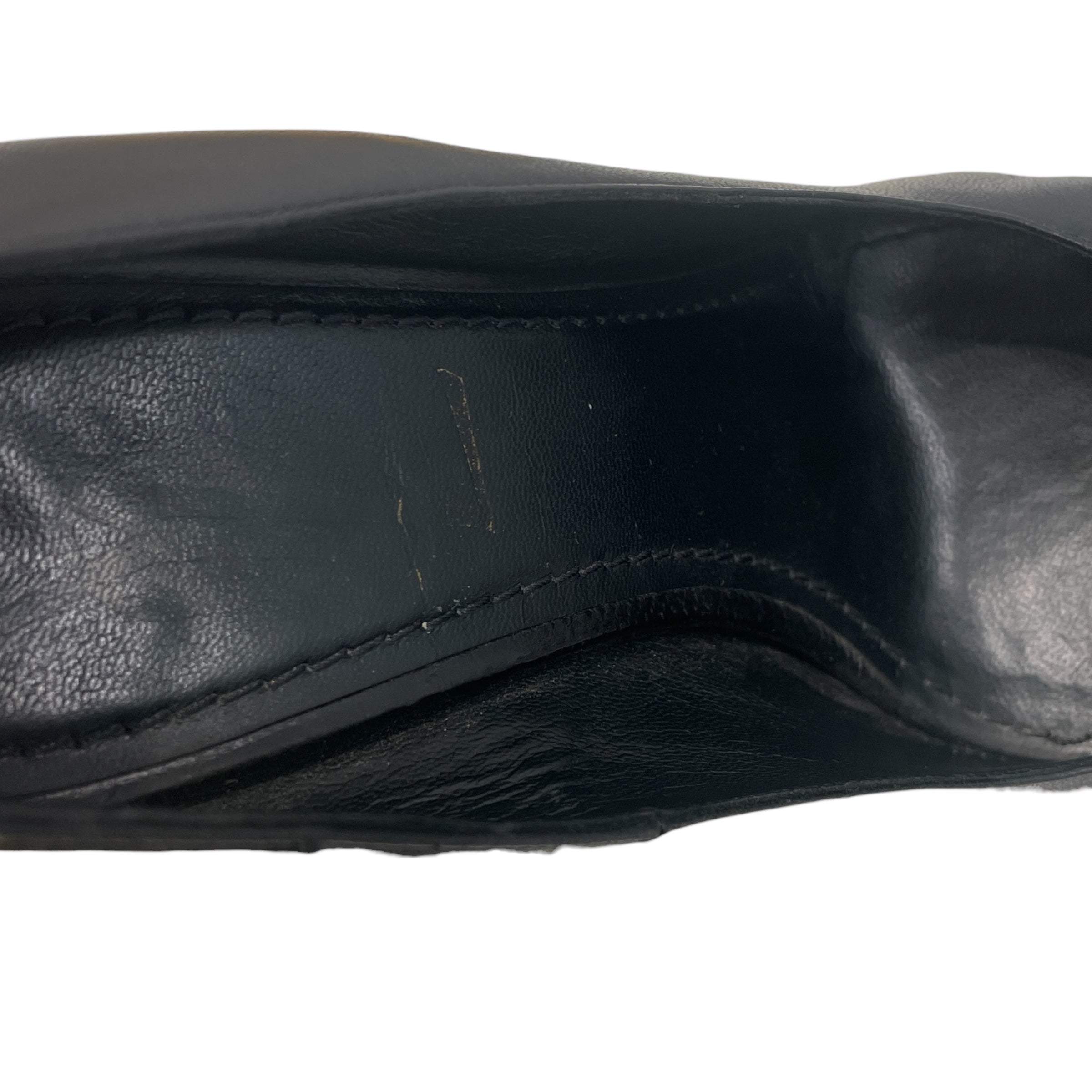 YVES SAINT LAURENT/Heels/EU 36/Leather/BLK/Platform/Rive Gauche Platform view 3