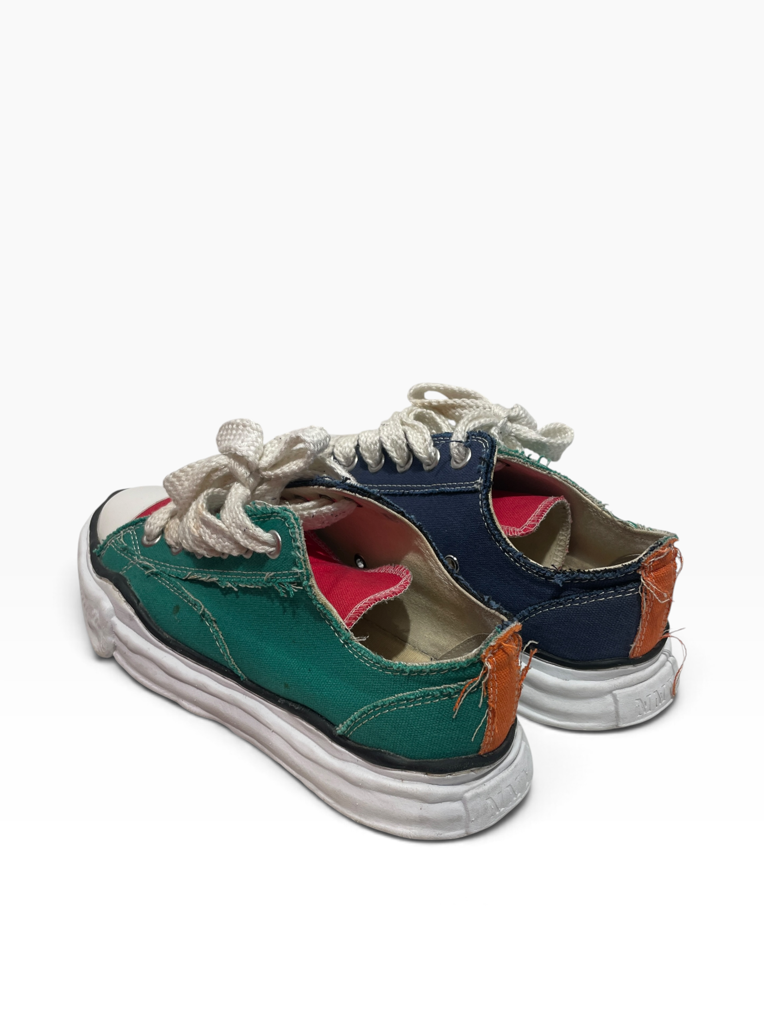 MIHARA YASUHIRO/Low-Sneakers/US 8/Polyester/MLT/green/blue canvas view 2