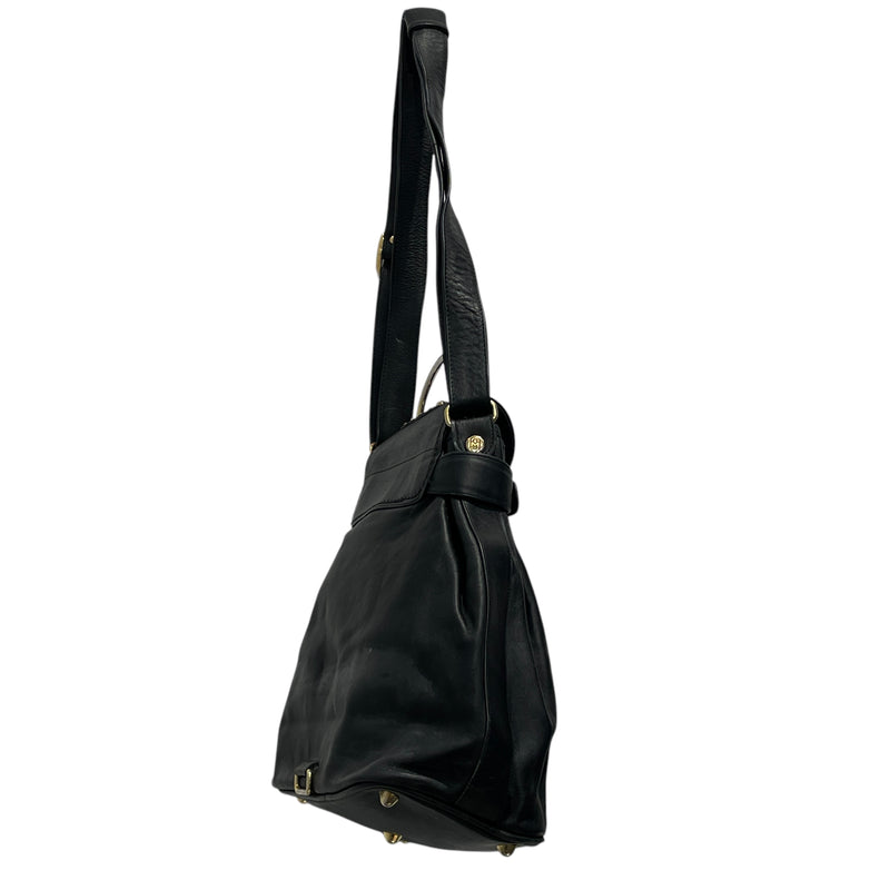marino orlandi/Backpack/FREE/Leather/BLK/gold accent