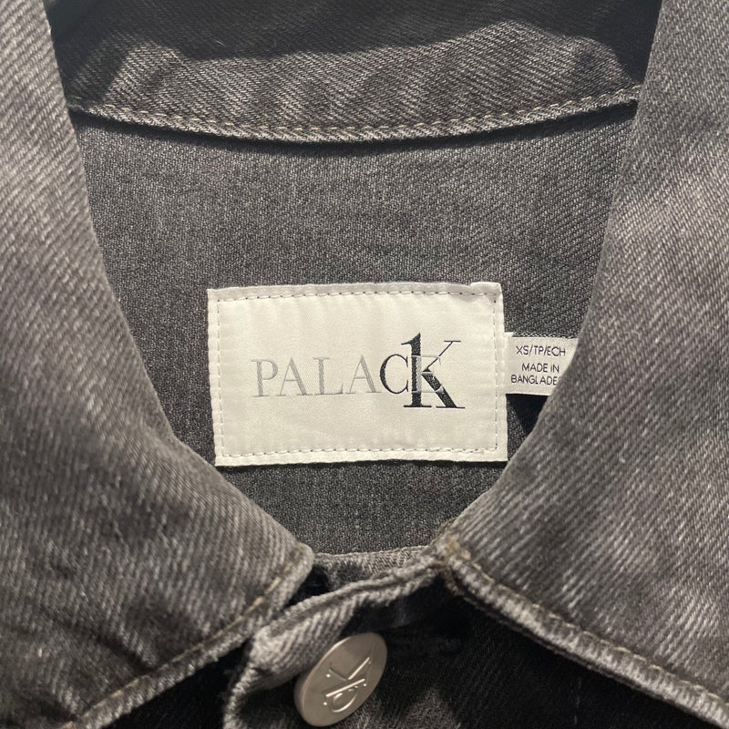 PALACE/Calvin Klein/Denim Jkt/XS/Cotton/BLK/