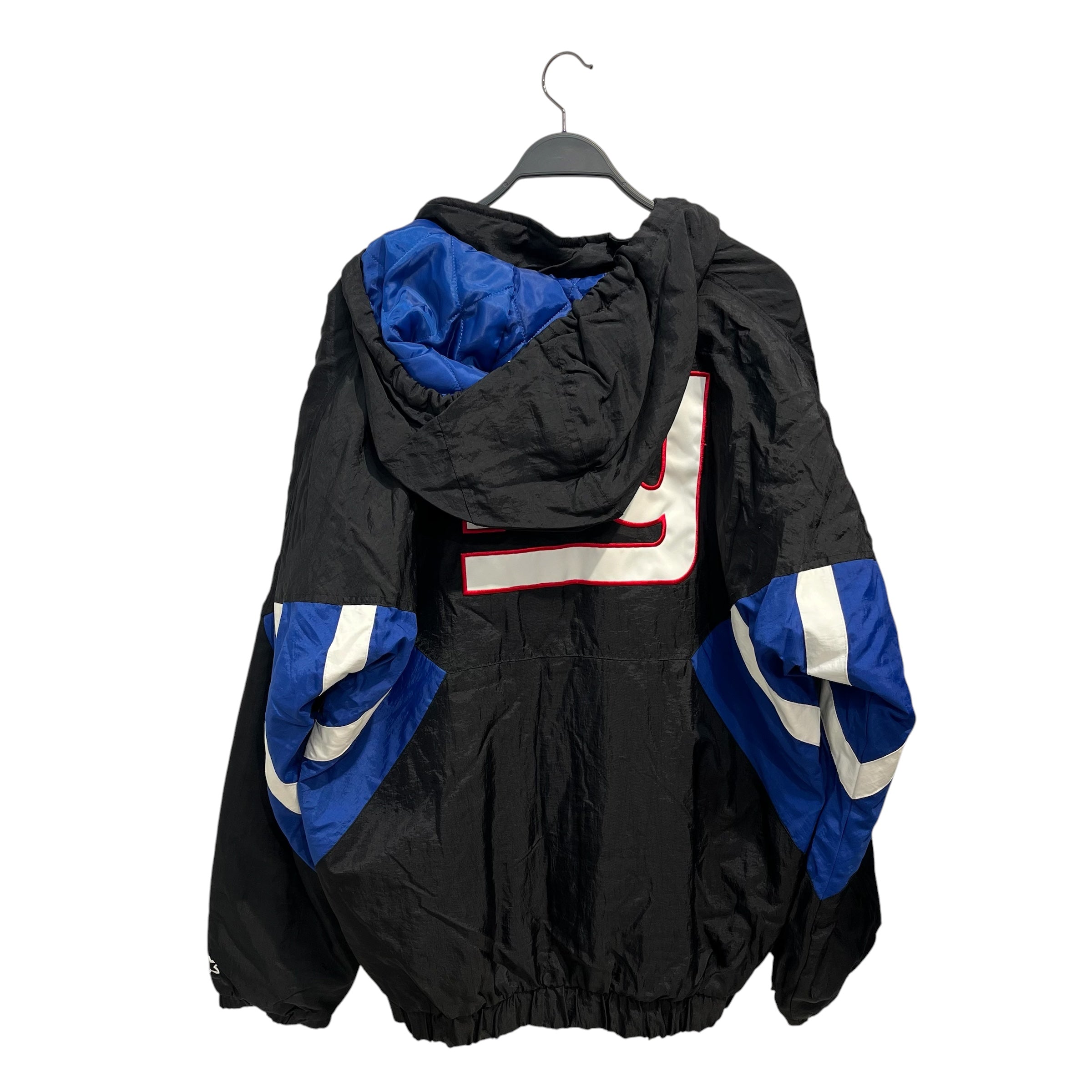 STARTER/Jacket/XL/Nylon/BLK/Graphic/bluequarterzip hood ny giants view 4