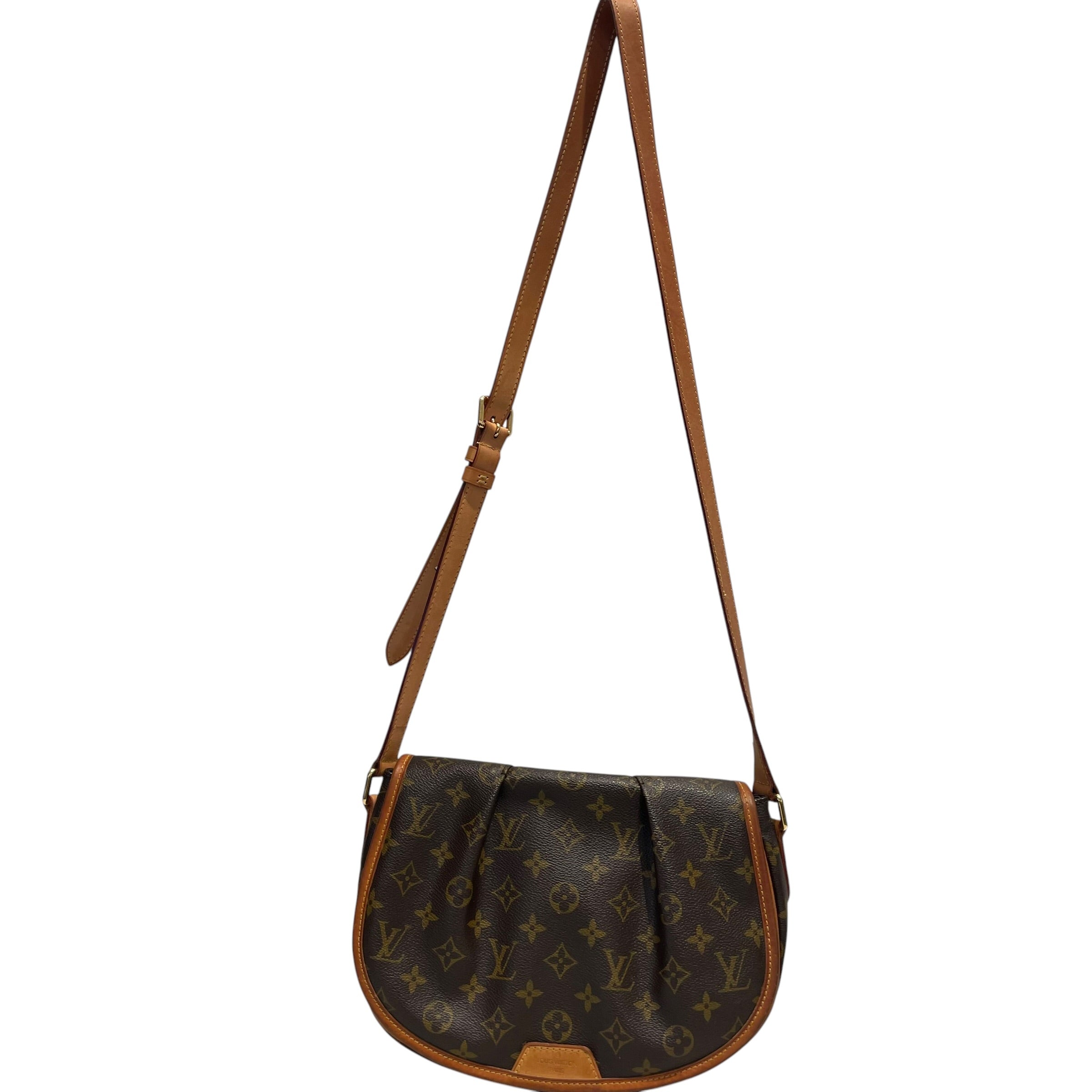 LOUIS VUITTON/Cross Body Bag/Monogram/Leather/BRW/menilmontant view 1
