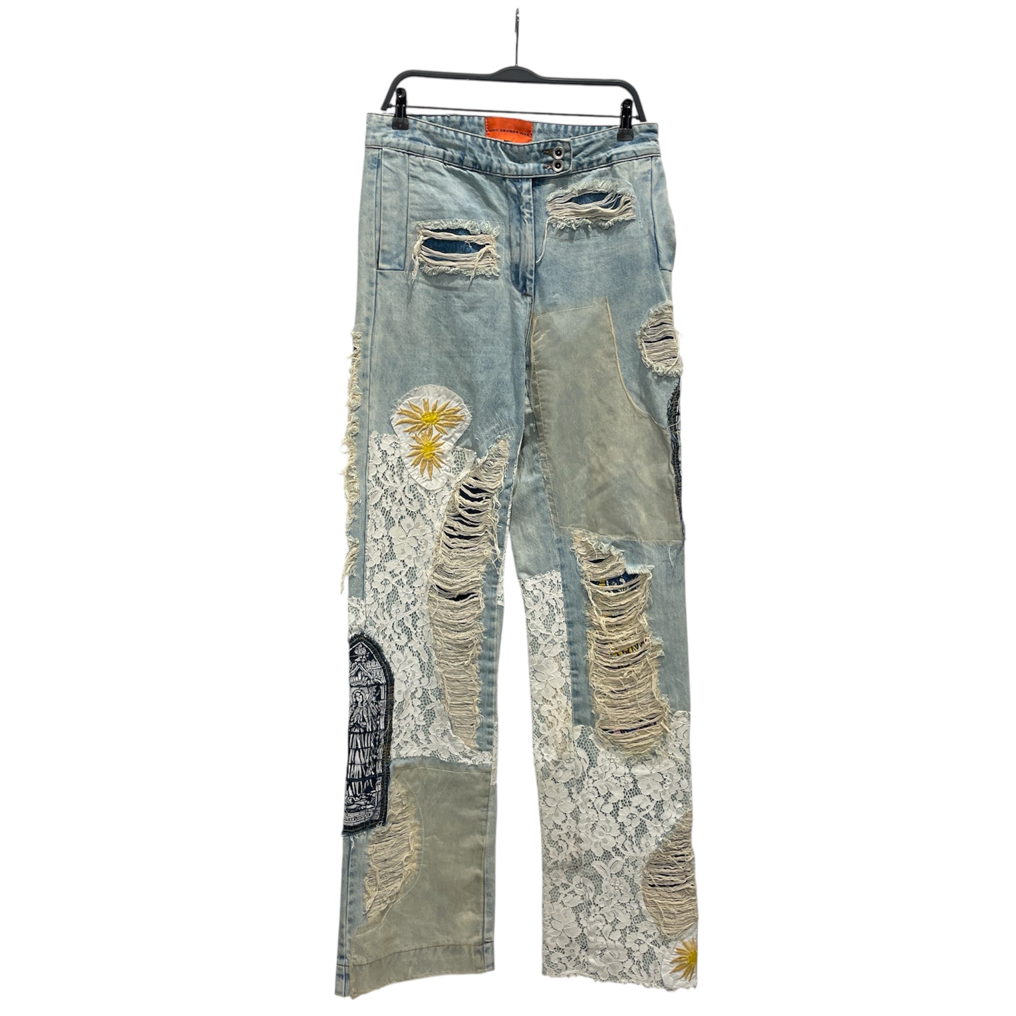 WHO DECIDES WAR/Pants/29/Denim/BLU/HALLOWED DETAIL view 1