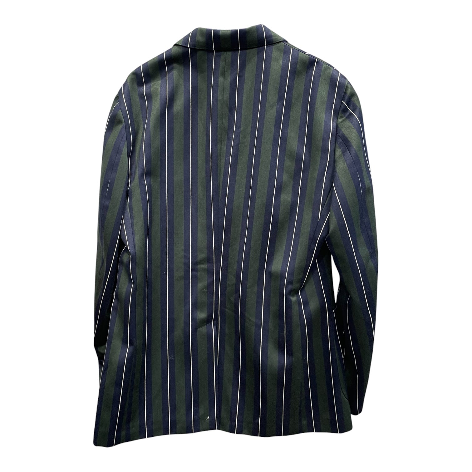 BURBERRY LONDON/Tailored Jkt/50/Wool/GRN/Stripe/PATCH POCKET view 2