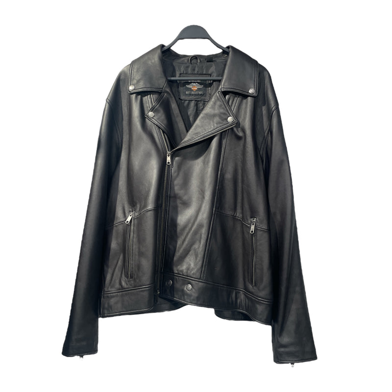 HARLEY DAVIDSON/Leather Jkt/XXXL/Leather/BLK/Debossed