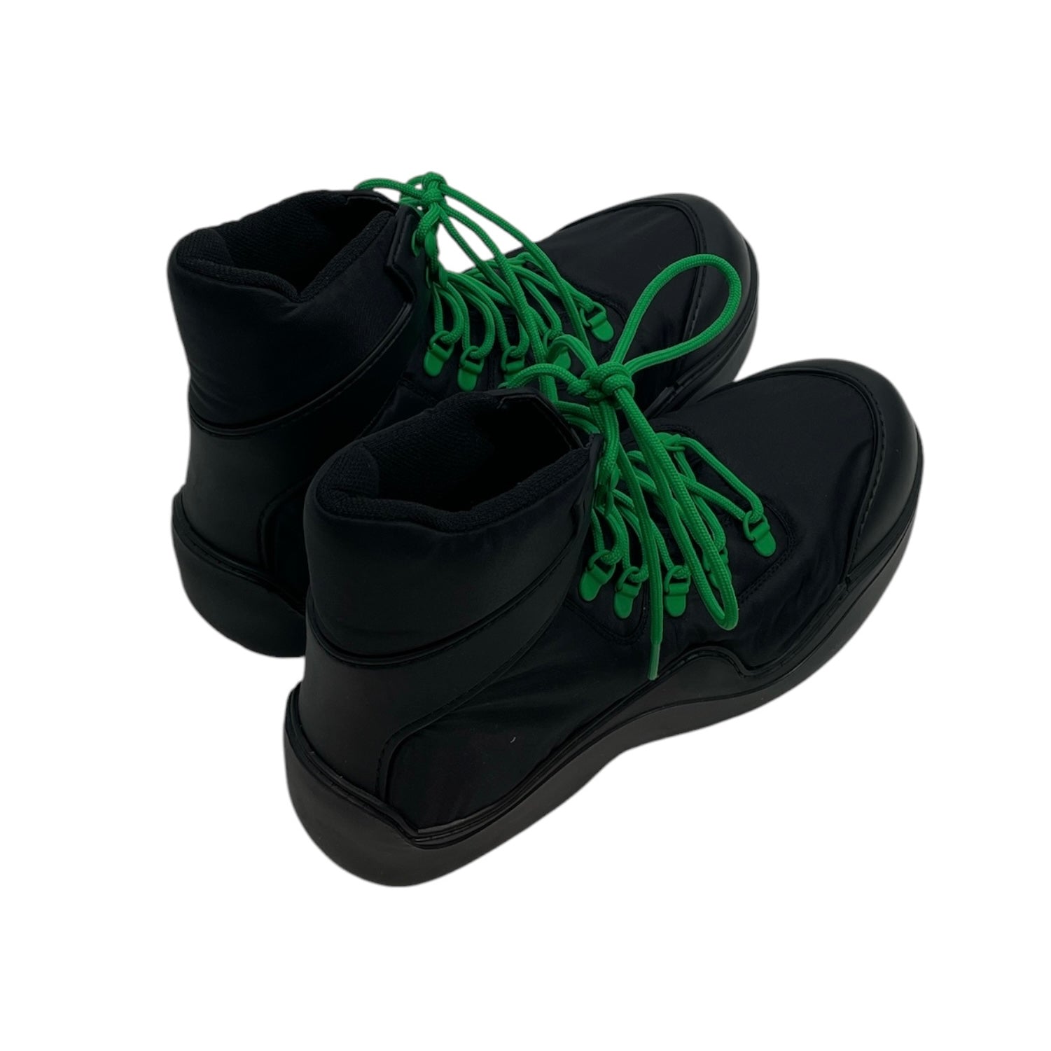 BOTTEGA VENETA/Lace Up Boots/EU 41/BLK/PUDDLE BOOT ANKLE BLK/GRN view 2