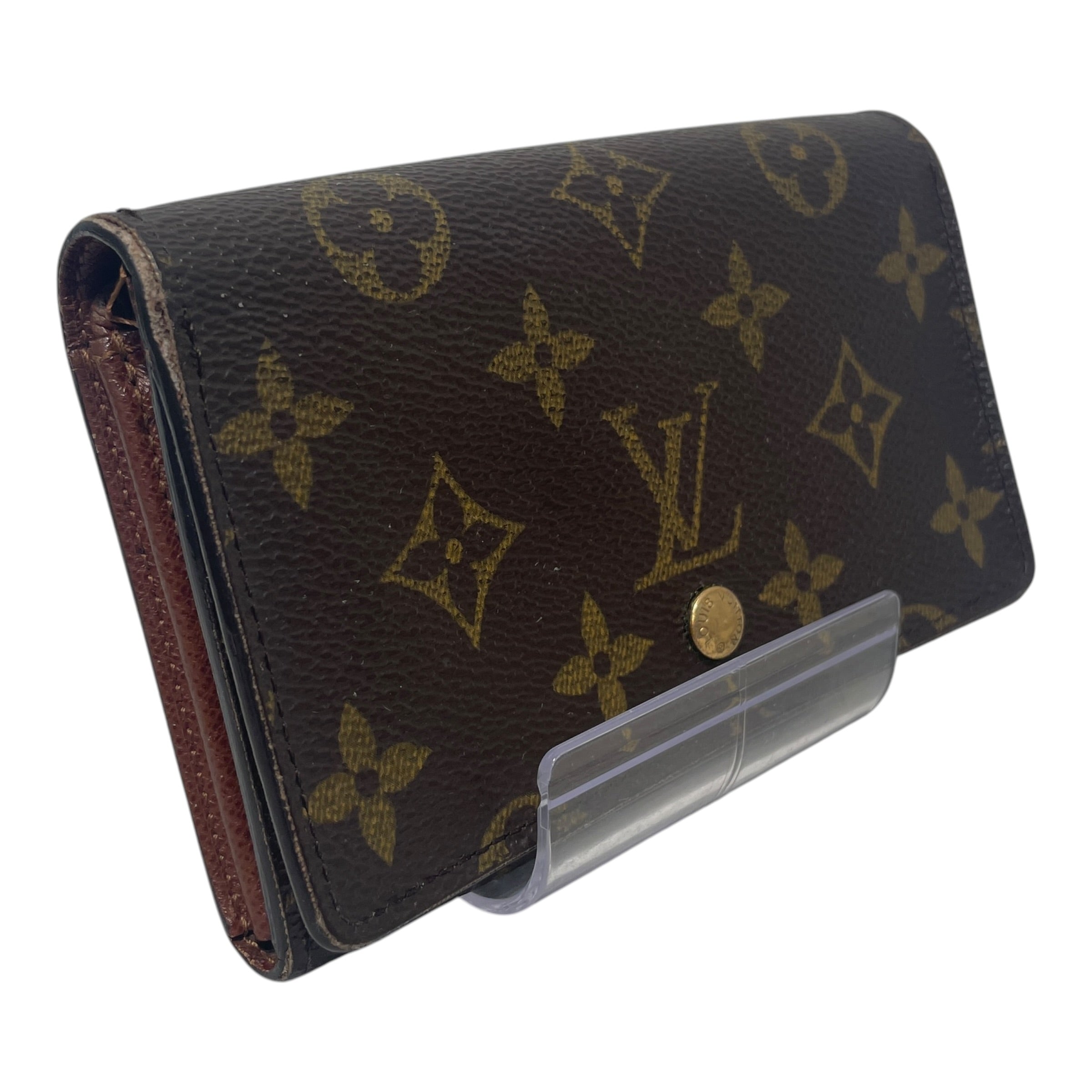LOUIS VUITTON/Wallet/Monogram/Leather/BRW/L's/Porte-Monnaie Billets Tresor view 1