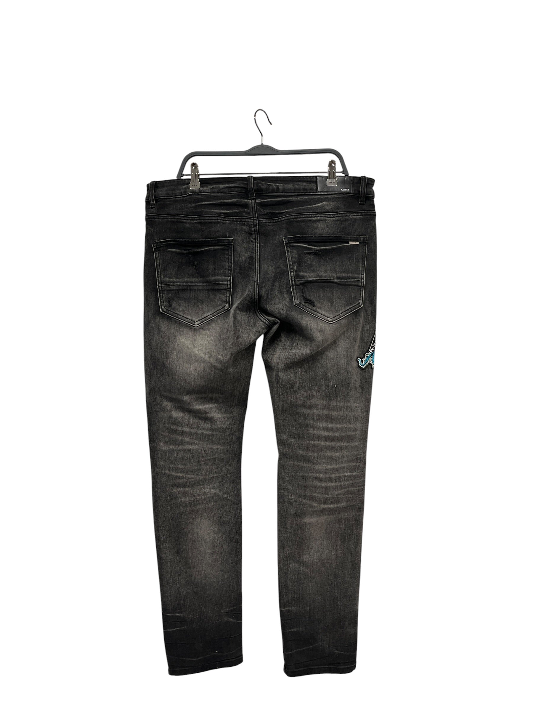 AMIRI/Skinny Pants/36/Denim/BLK/dragon mx1 view 2
