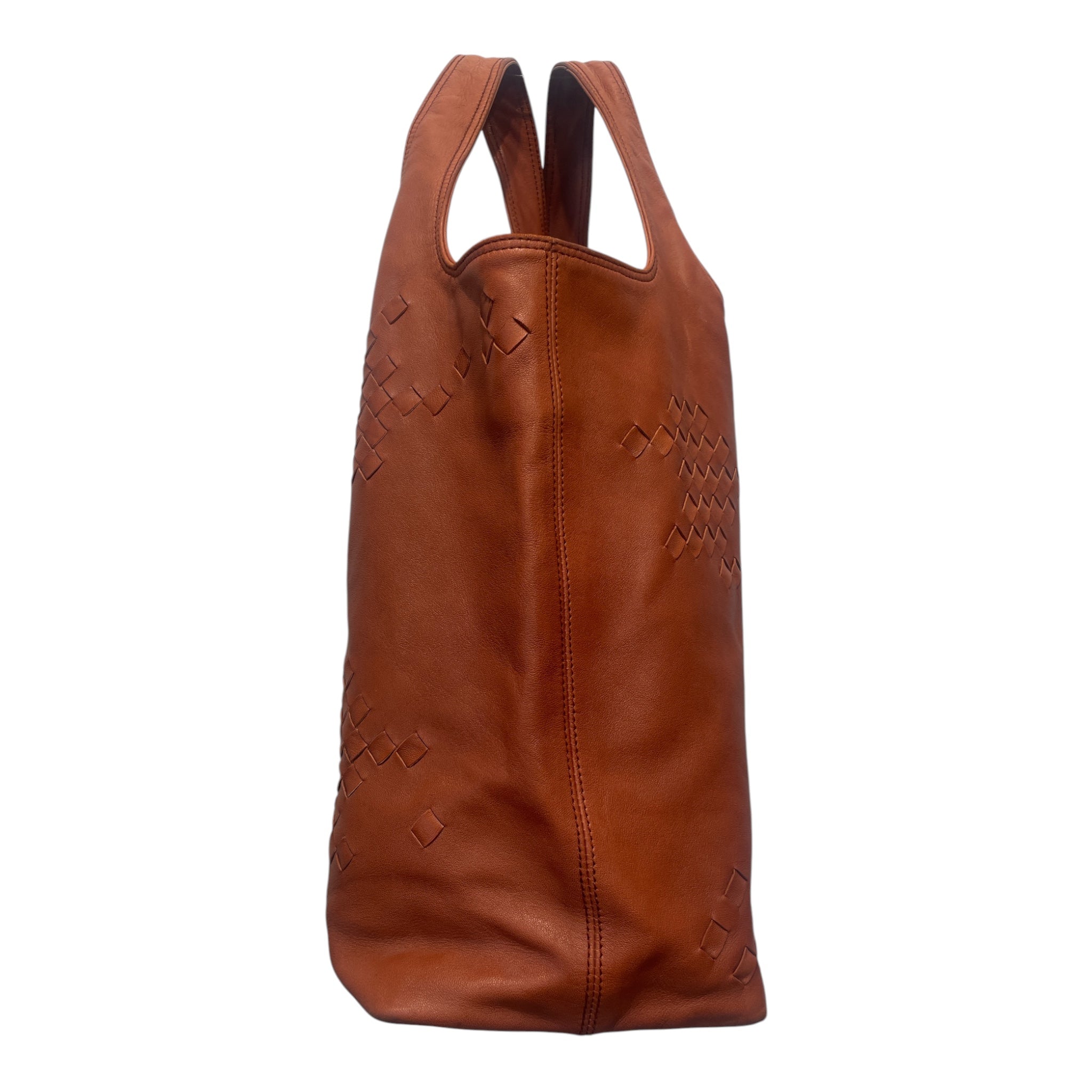 BOTTEGA VENETA/Tote Bag/Leather/ORN/BURNT ORANGE/INTRECCIATO SMALL view 4