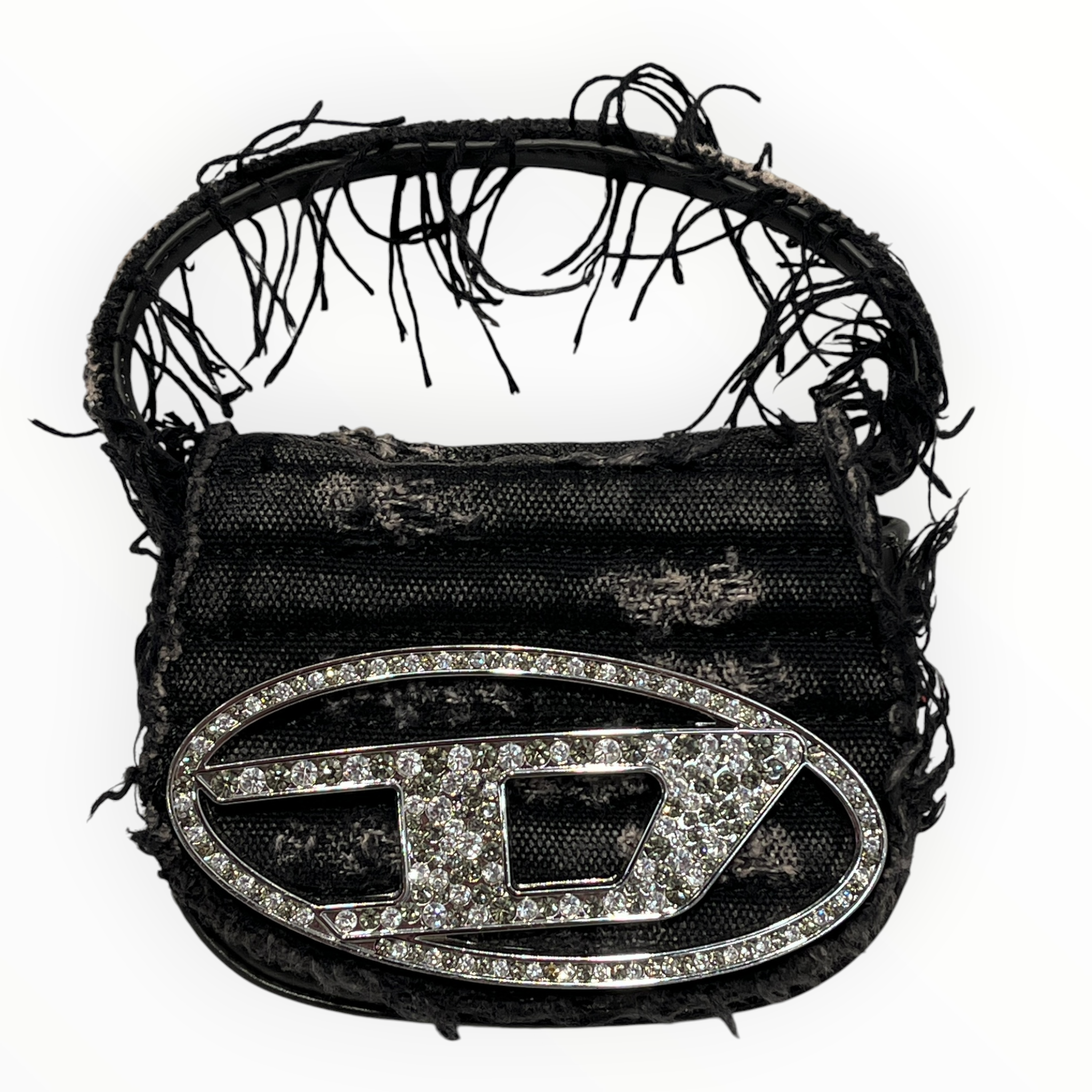 DIESEL/Hand Bag/Iridescent/Denim/BLK/1DR XS MINI DISTRESSED BAG view 1