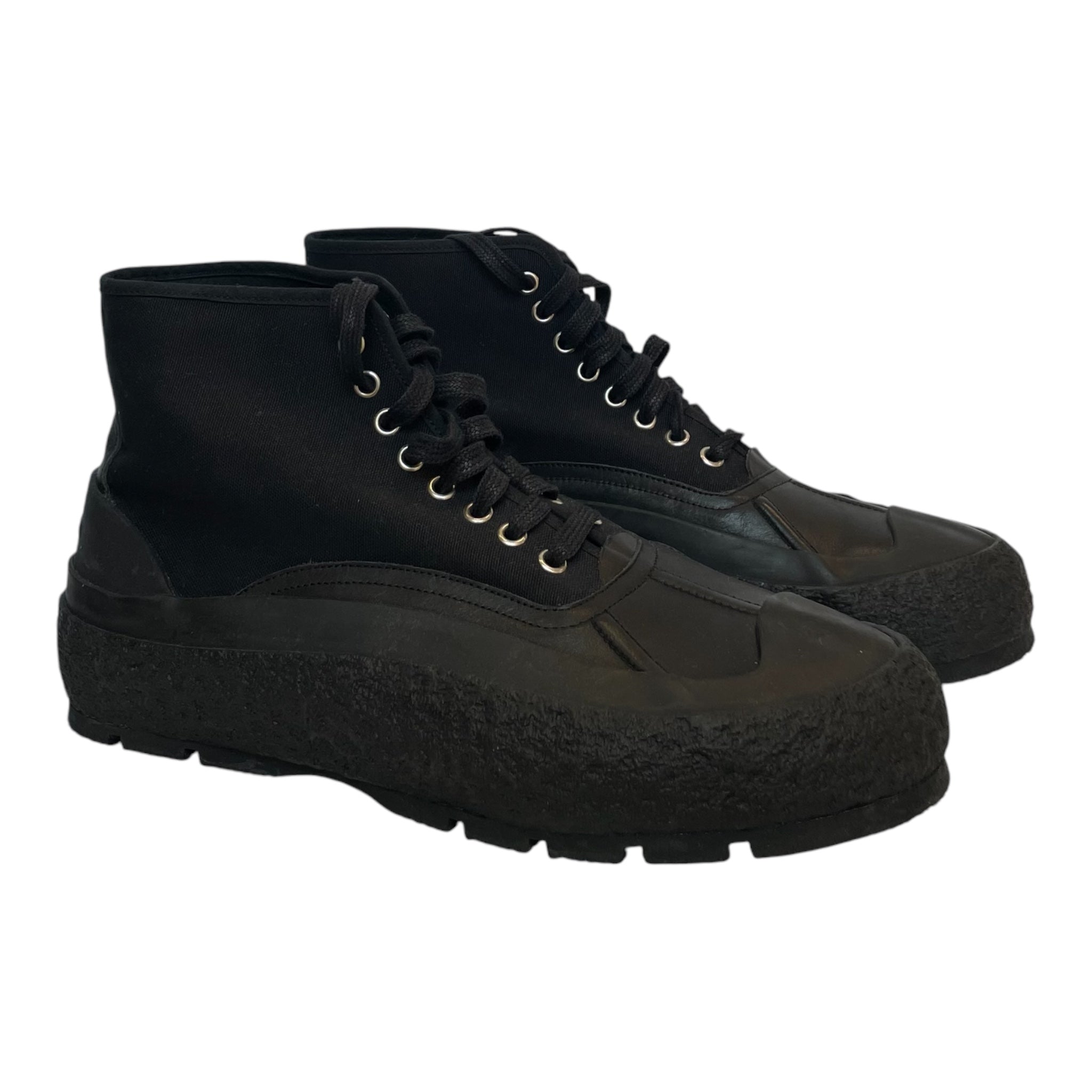 JIL SANDER/Hi-Sneakers/EU 44/Leather/BLK/NYLON/CALF/RUBBR/J32WS0020PR54 view 1