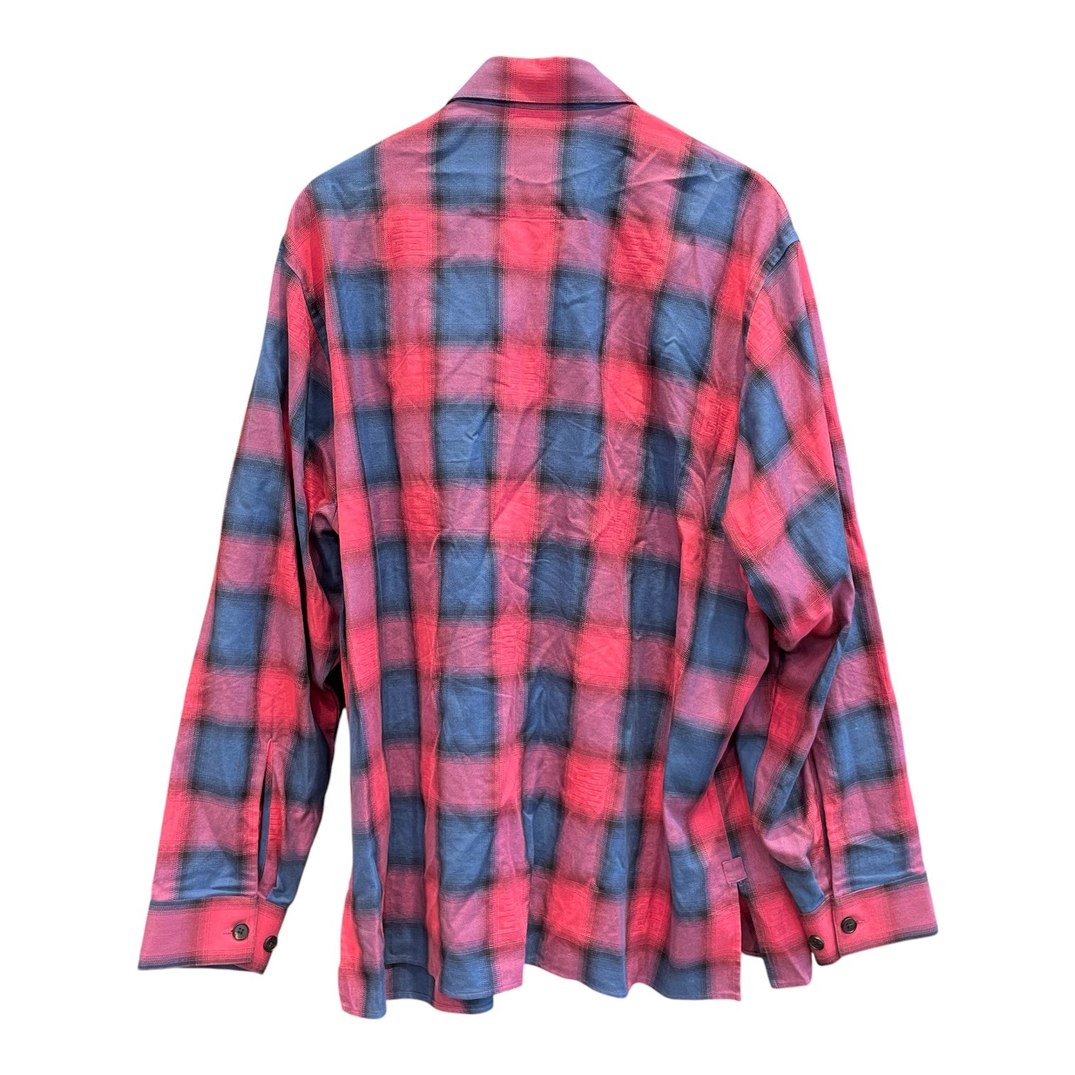 GIVENCHY/LS Shirt/39/Cotton/MLT/Plaid/blue and pink flannel view 2