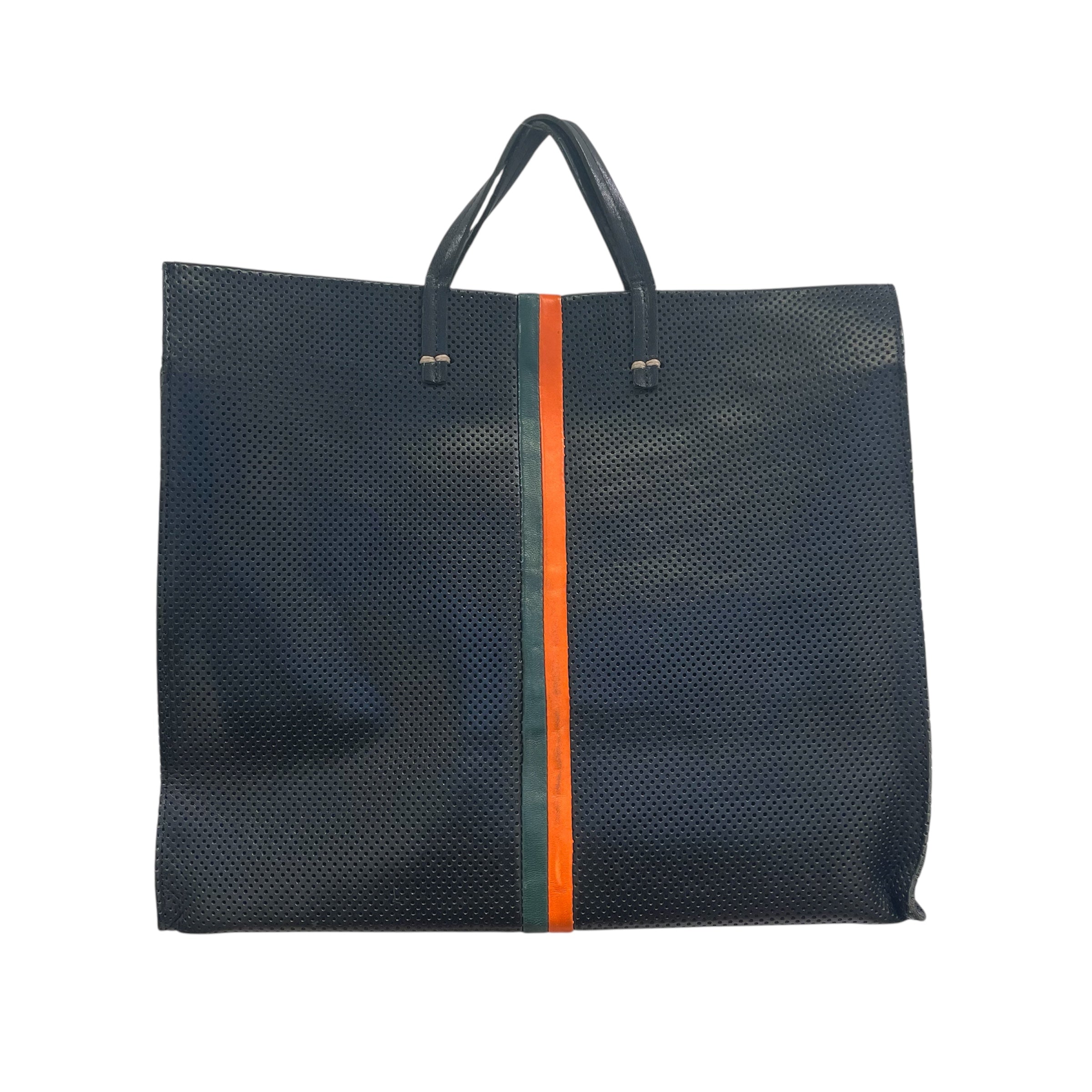 Clare V/Cross Body Bag/Leather/BLK/ORANGE GREEN STRIPE view 2