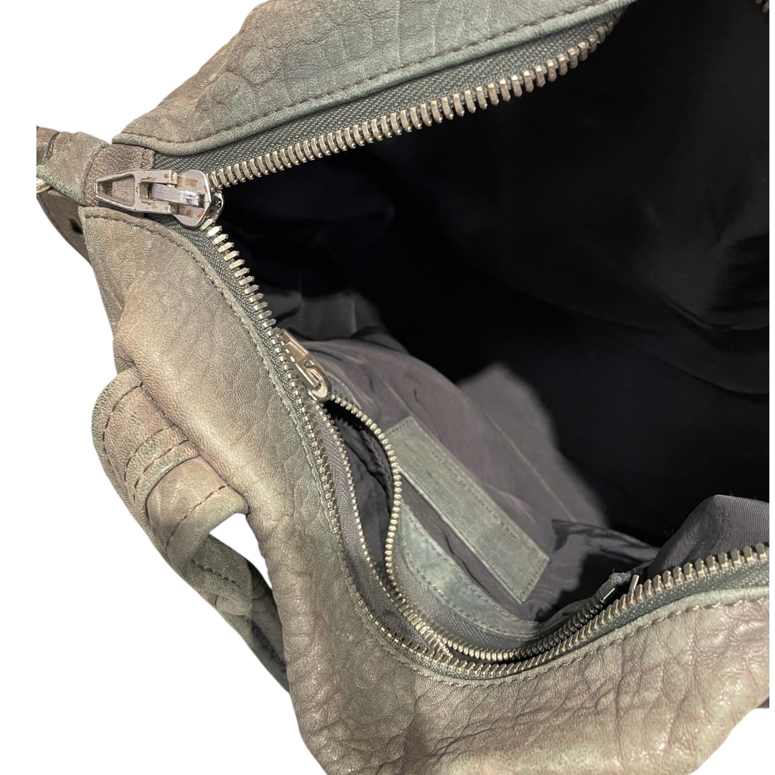 Alexander Wang/Cross Body Bag/Leather/GRY/Grey Leather Rocco Bag view 4
