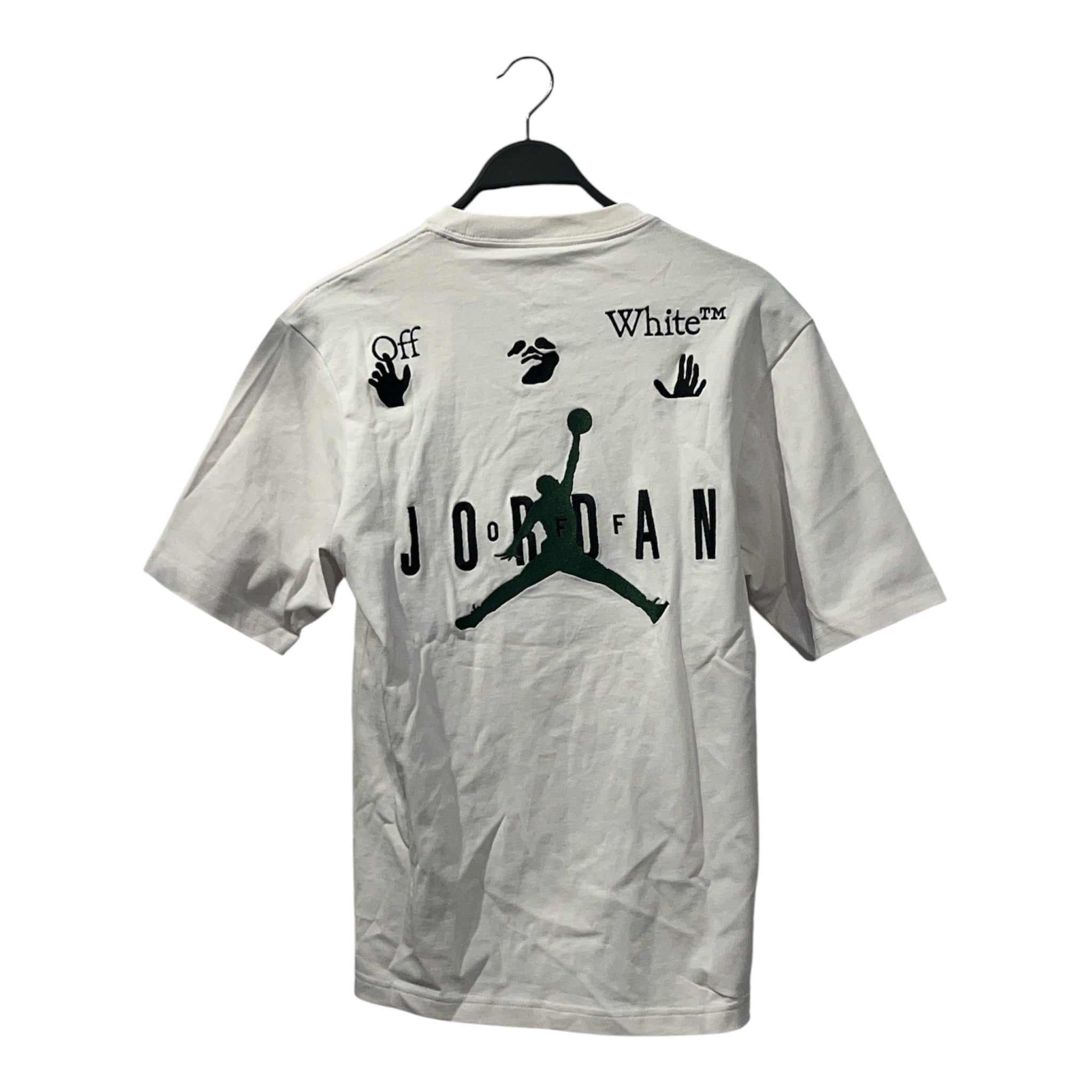 JORDAN BRAND/OFF-WHITE/T-Shirt/XS/Cotton/WHT/"AIRJORDAN/OFF-WHITE" view 2