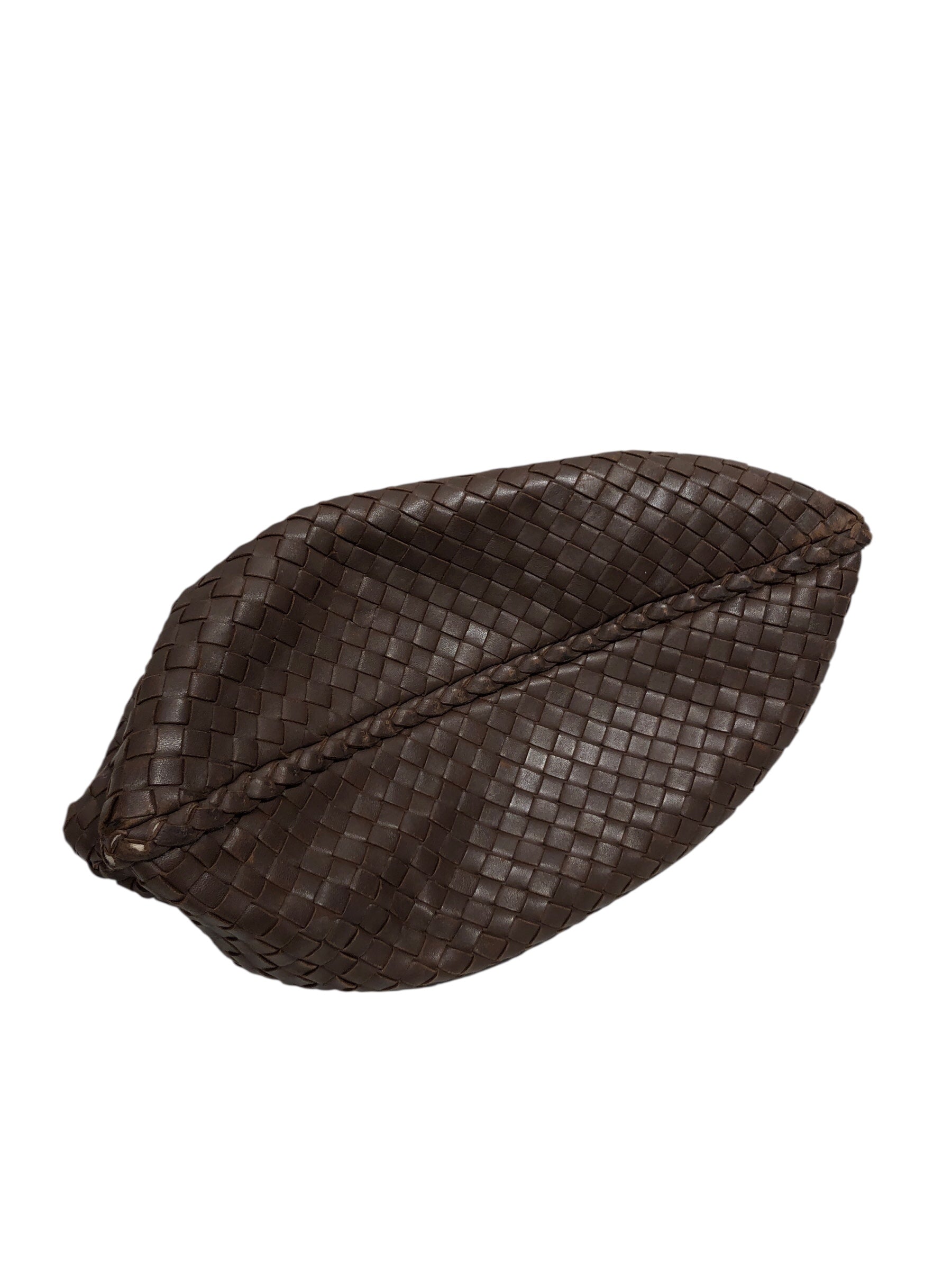 BOTTEGA VENETA/Hand Bag/Leather/BRW/INTRECCIATO WOVEN HOBO BAG view 3