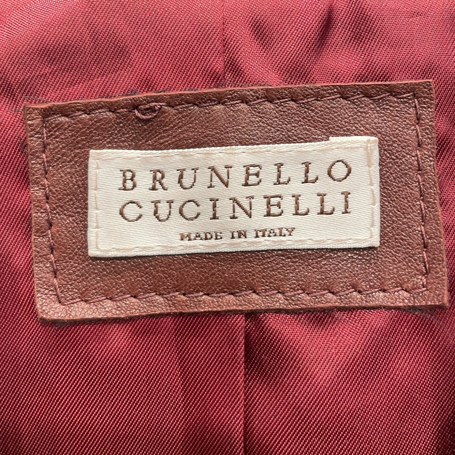BRUNELLO CUCINELLI/Leather Jkt/XS/Leather/BRD/CHEST ZIP PKTS view 3