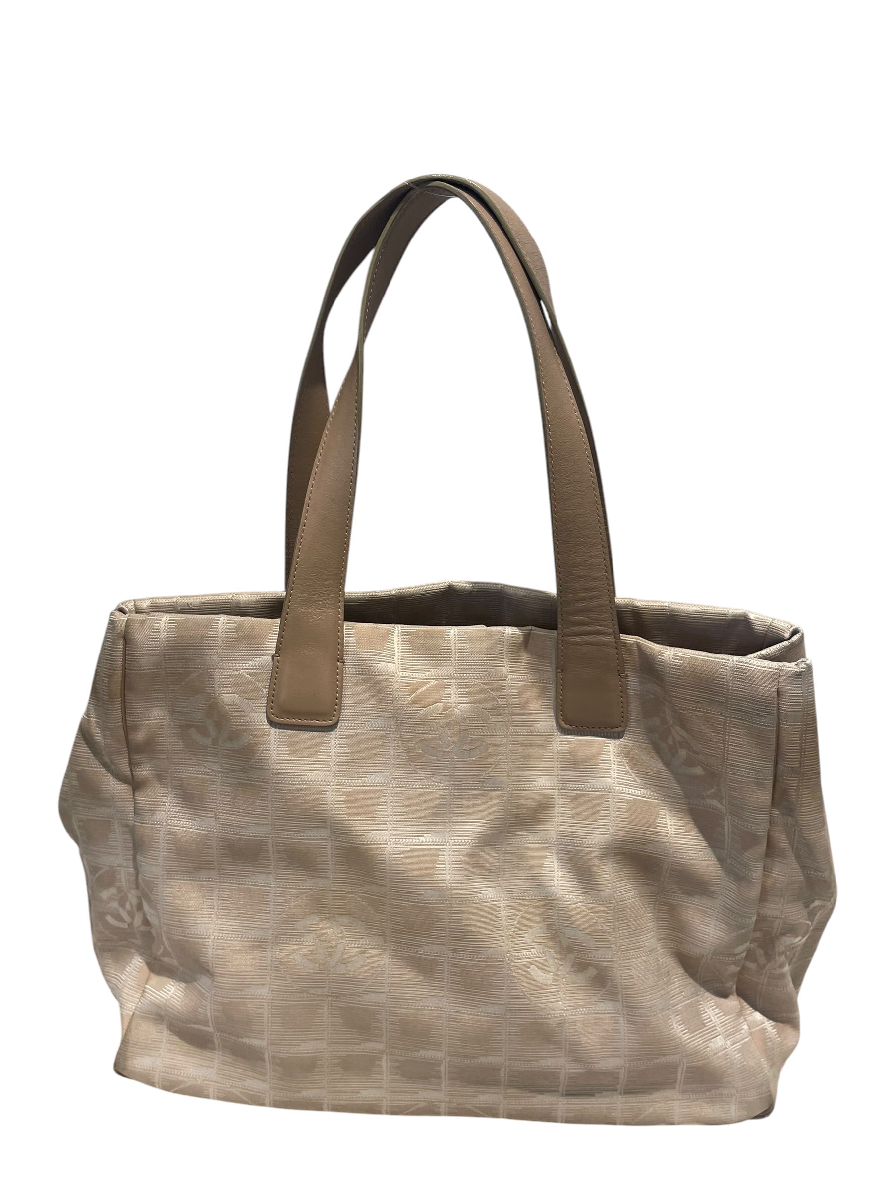 CHANEL/Tote Bag/Nylon/BEG/Travel Line Bag view 2