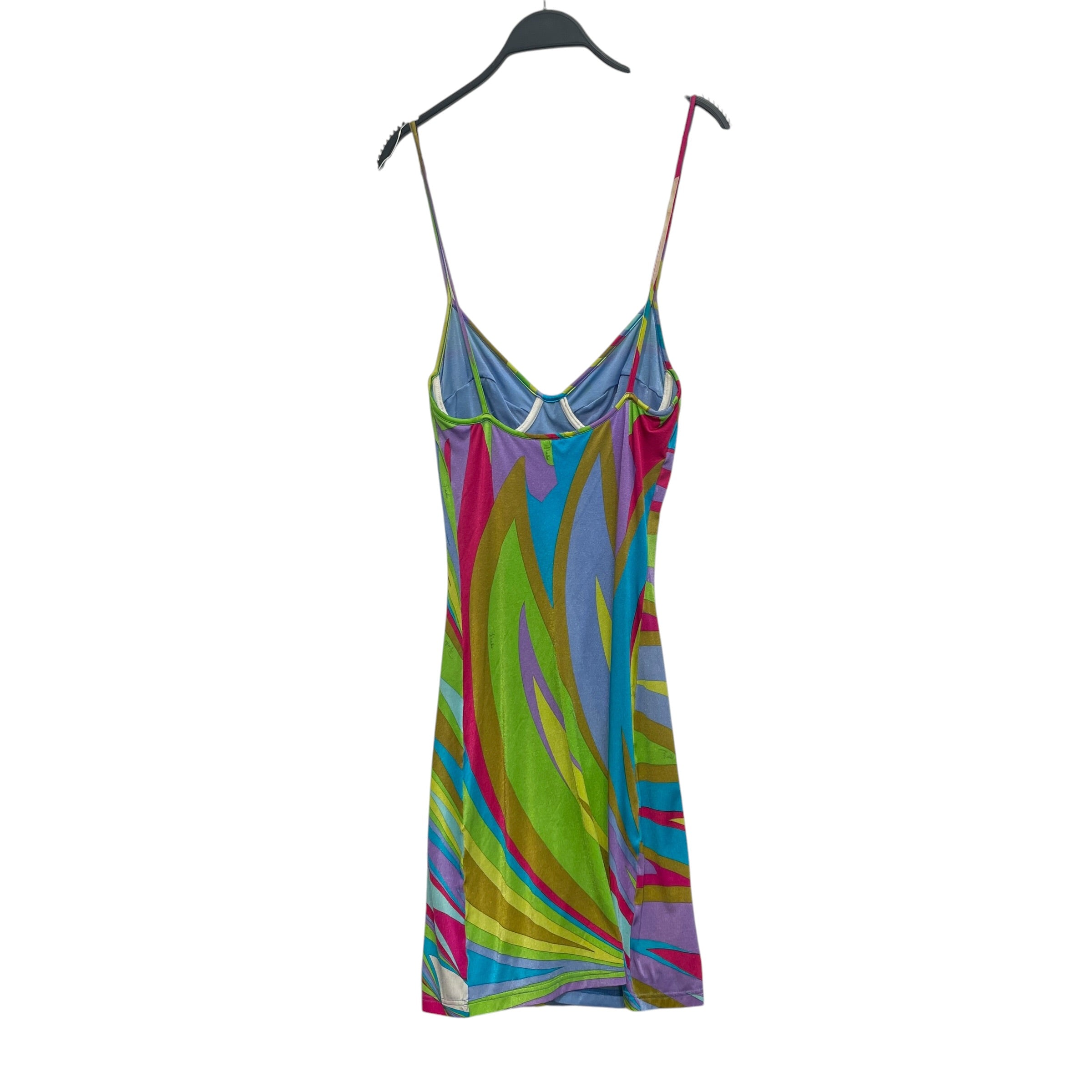 EMILIO PUCCI/SL Dress/S/All Over Print/Nylon/MLT/BLUE LINING MINI DRESS view 2