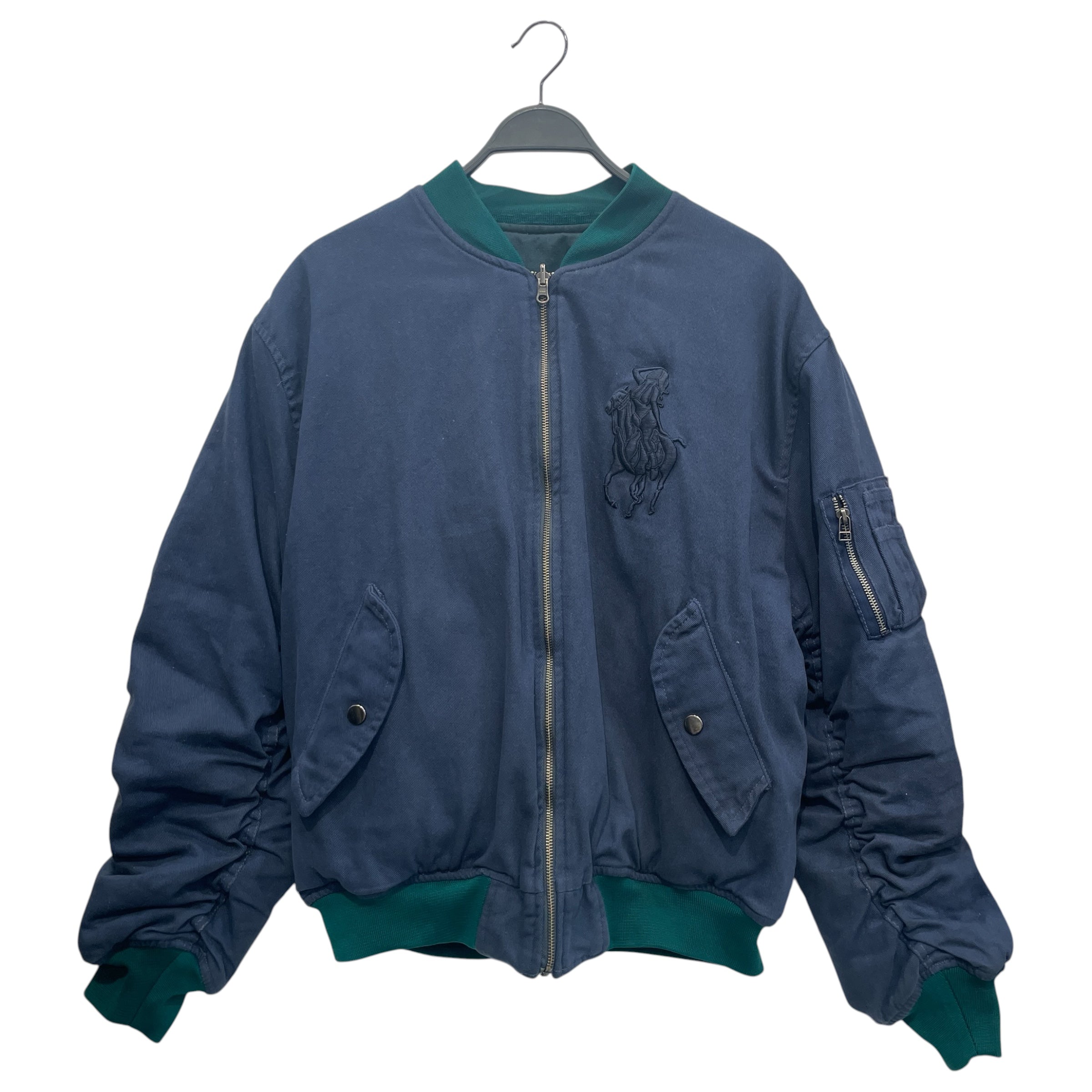 MOWALOLA/Jacket/M/Cotton/NVY/REVERSIBLE ATL BOMBER view 1