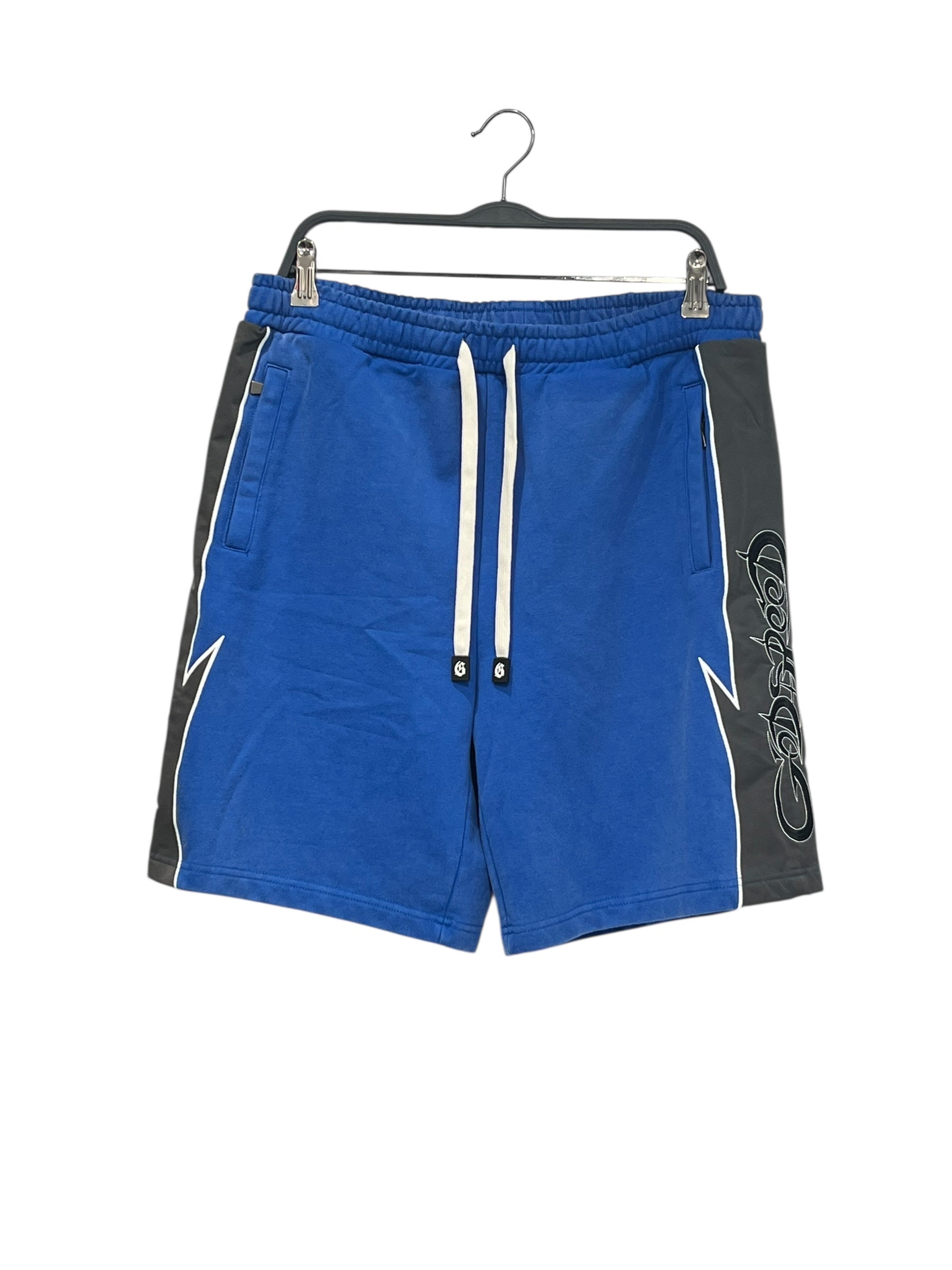 GODSPEED/Shorts/L/Cotton/BLU/LOGO ON SIDES OF SHORTS view 1