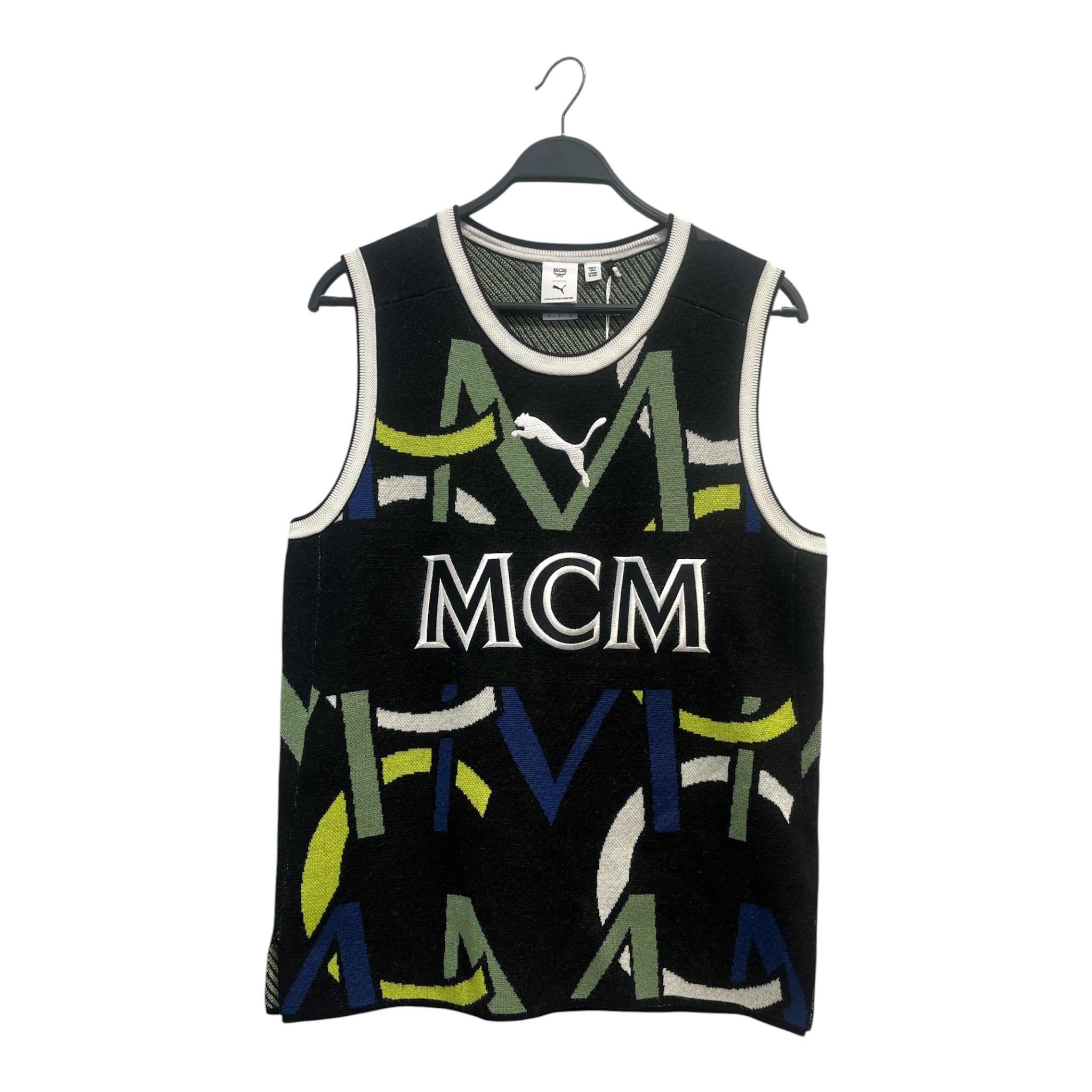 MCM/PUMA/Tank Top/S/Cotton/BLK/MCM PUMA EMBROIDERY TANK TOP view 1
