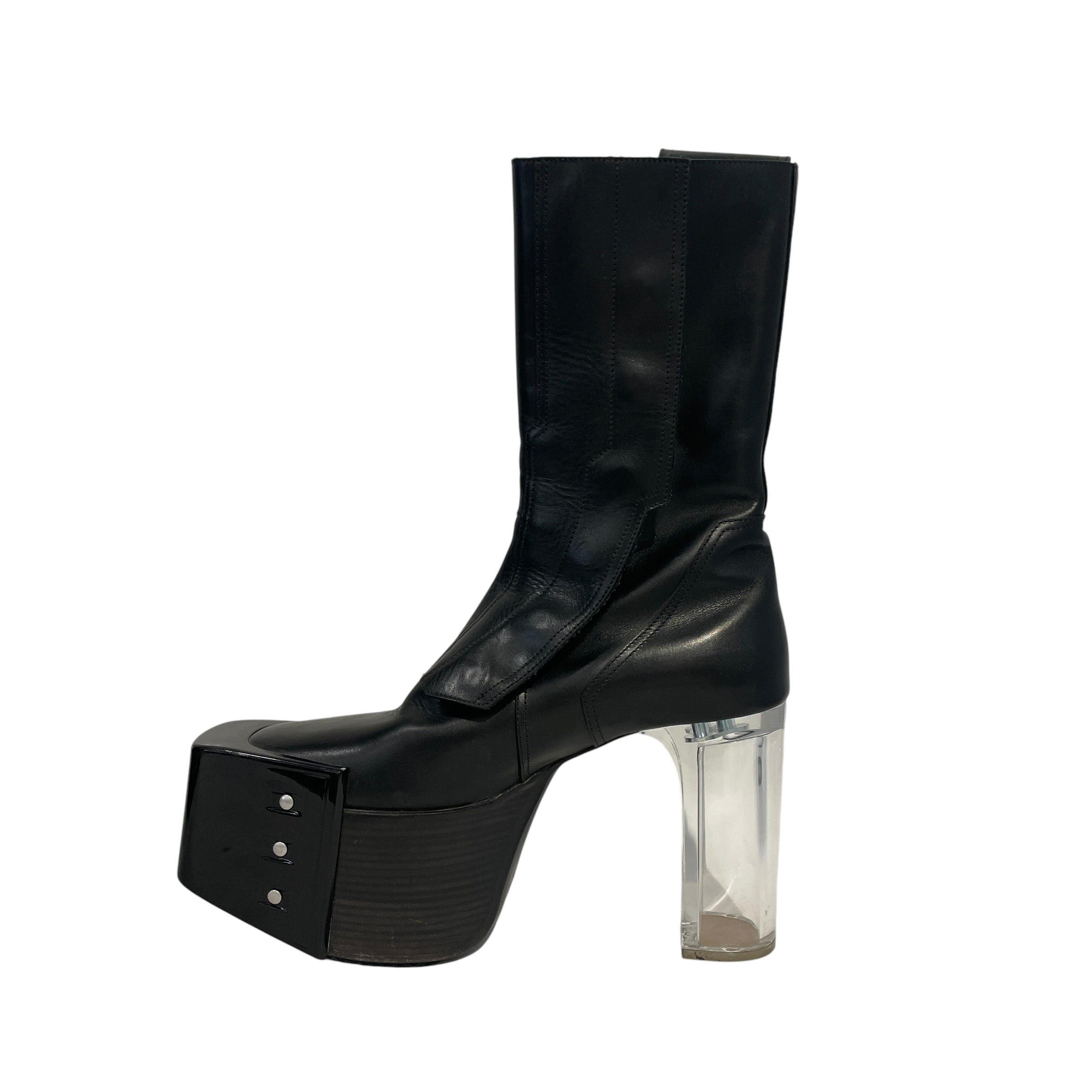 Rick Owens/Boots/EU 41/Leather/BLK/KISS BOOTS FOGPOCKET view 3
