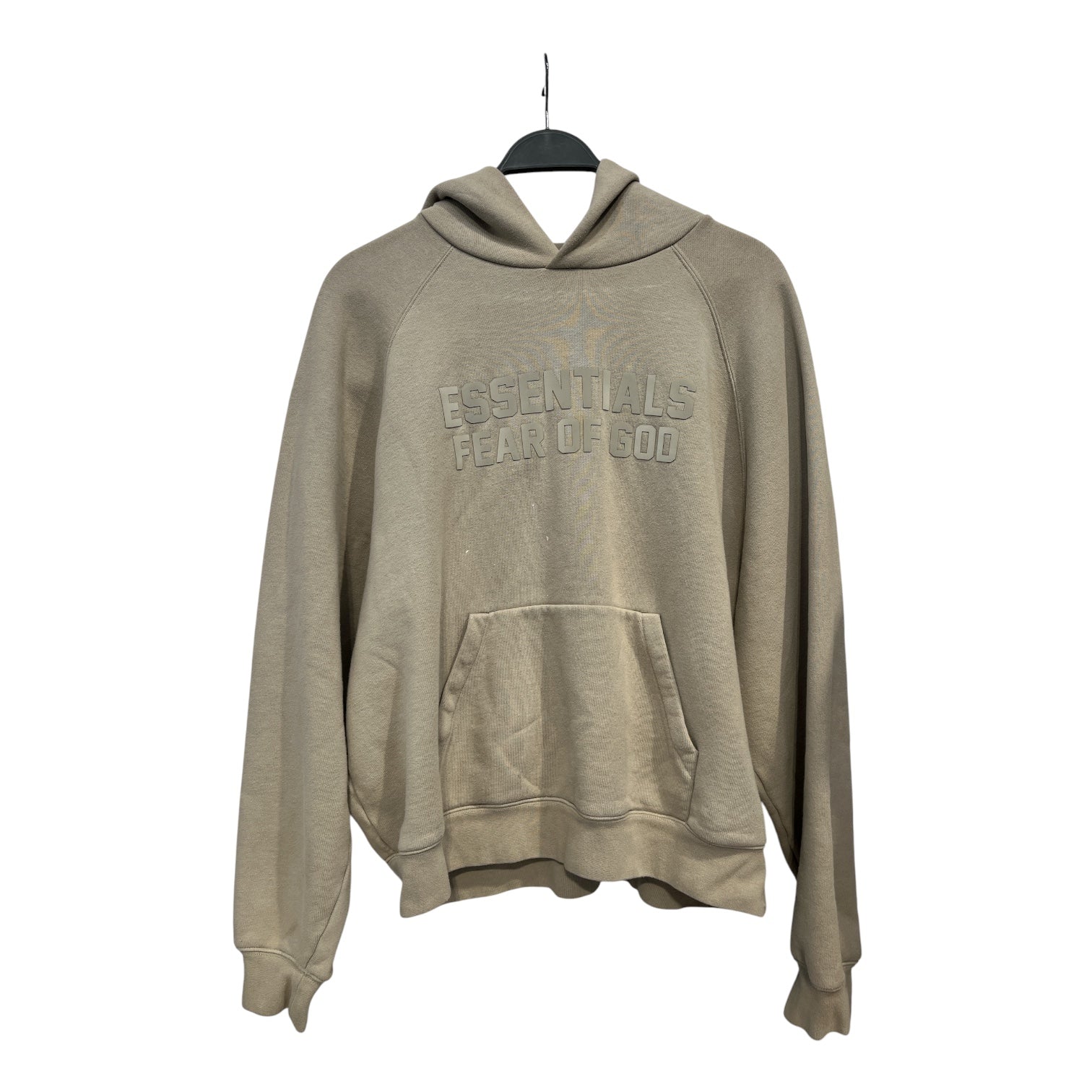 FOG ESSENTIALS/Hoodie/M/Cotton/BEG/ESSENTIALS CENTER LOGO view 1