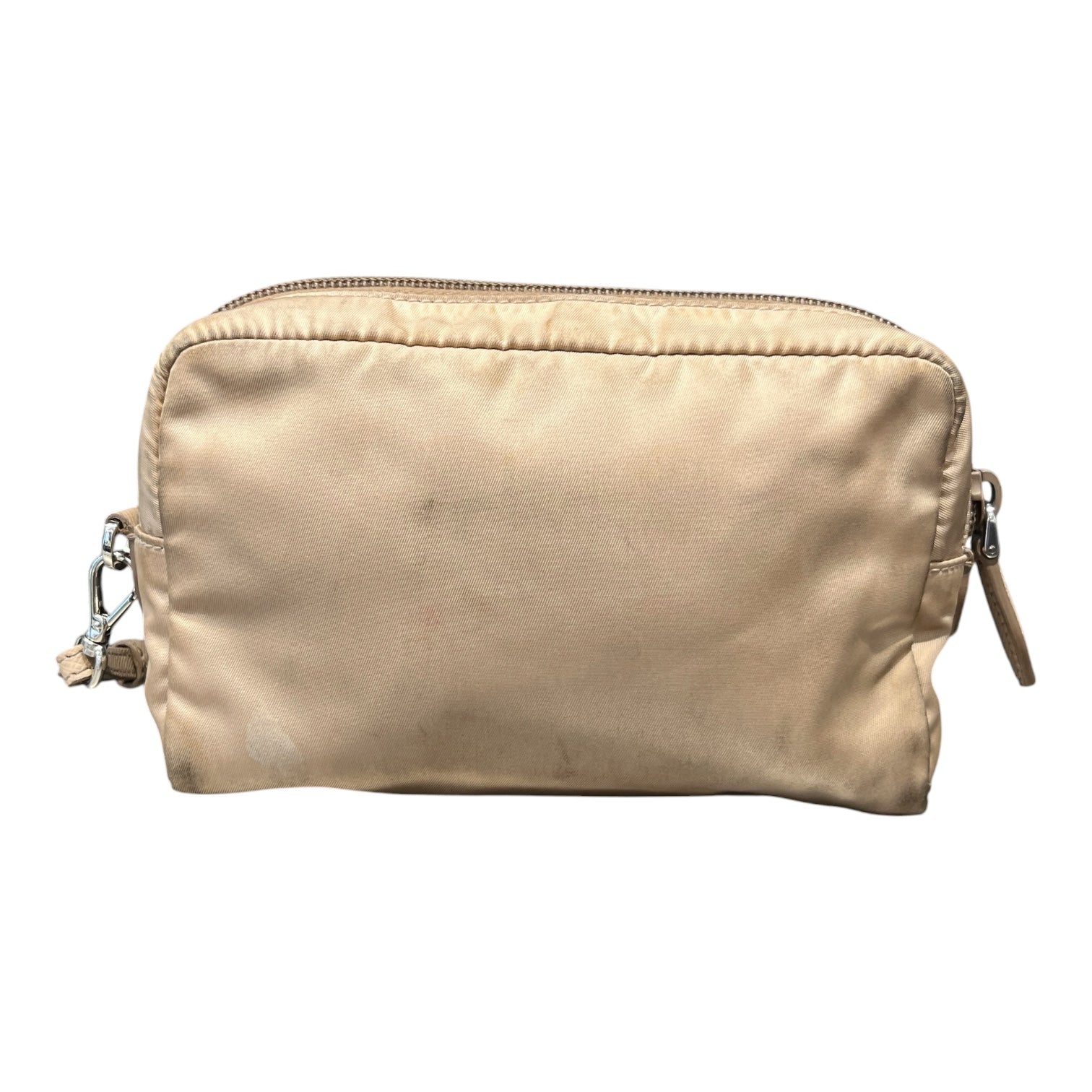 PRADA/Clutch Bag/Nylon/BEG/Re-edition Nylon Pouch view 2