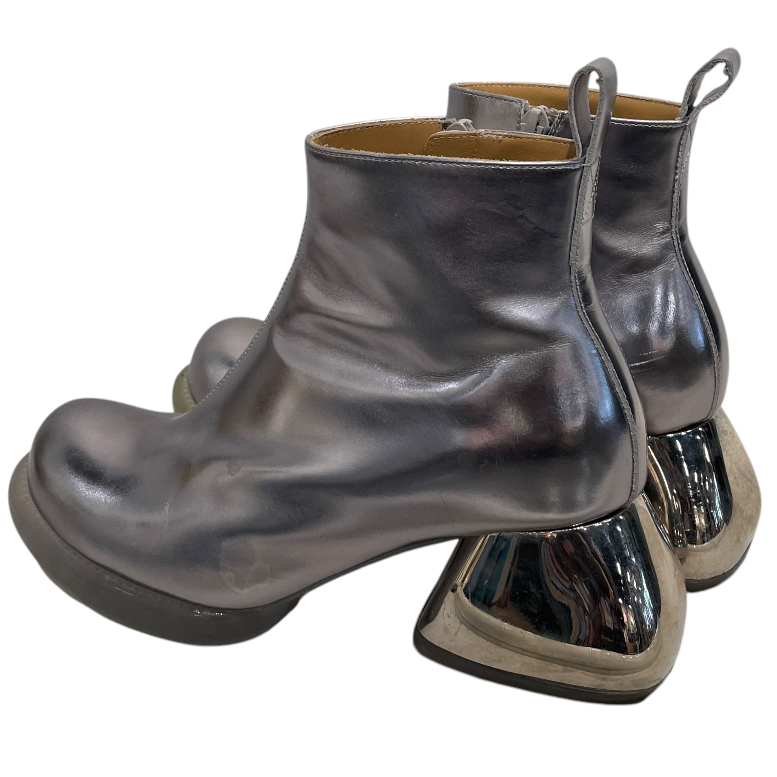 JOHN FLUEVOG/Heels/US 7/Leather/SLV/"ETTA" ANKLE BOOTS view 2