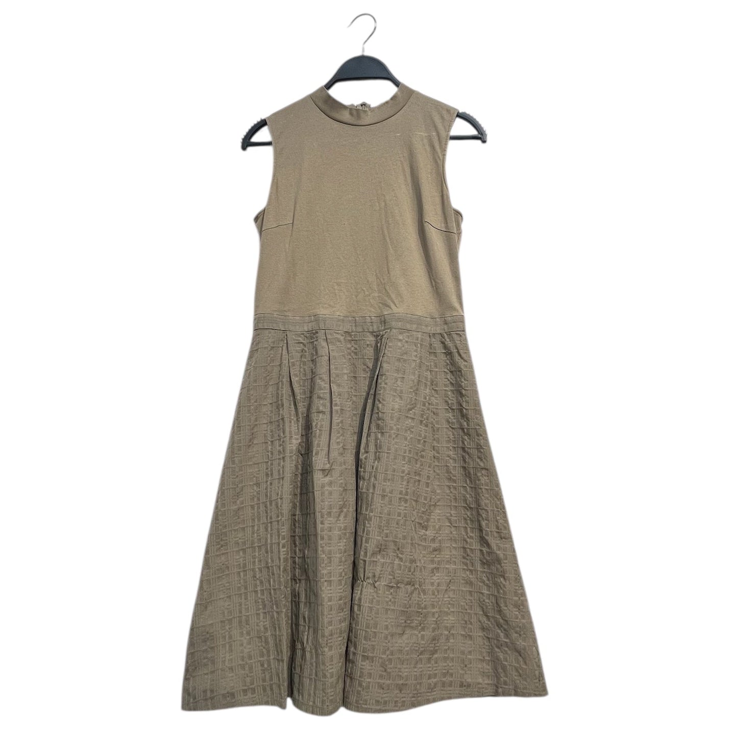 BURBERRY BLUE LABEL/SL Dress/36/Cotton/KHK/HI NECK, 55J77 view 2