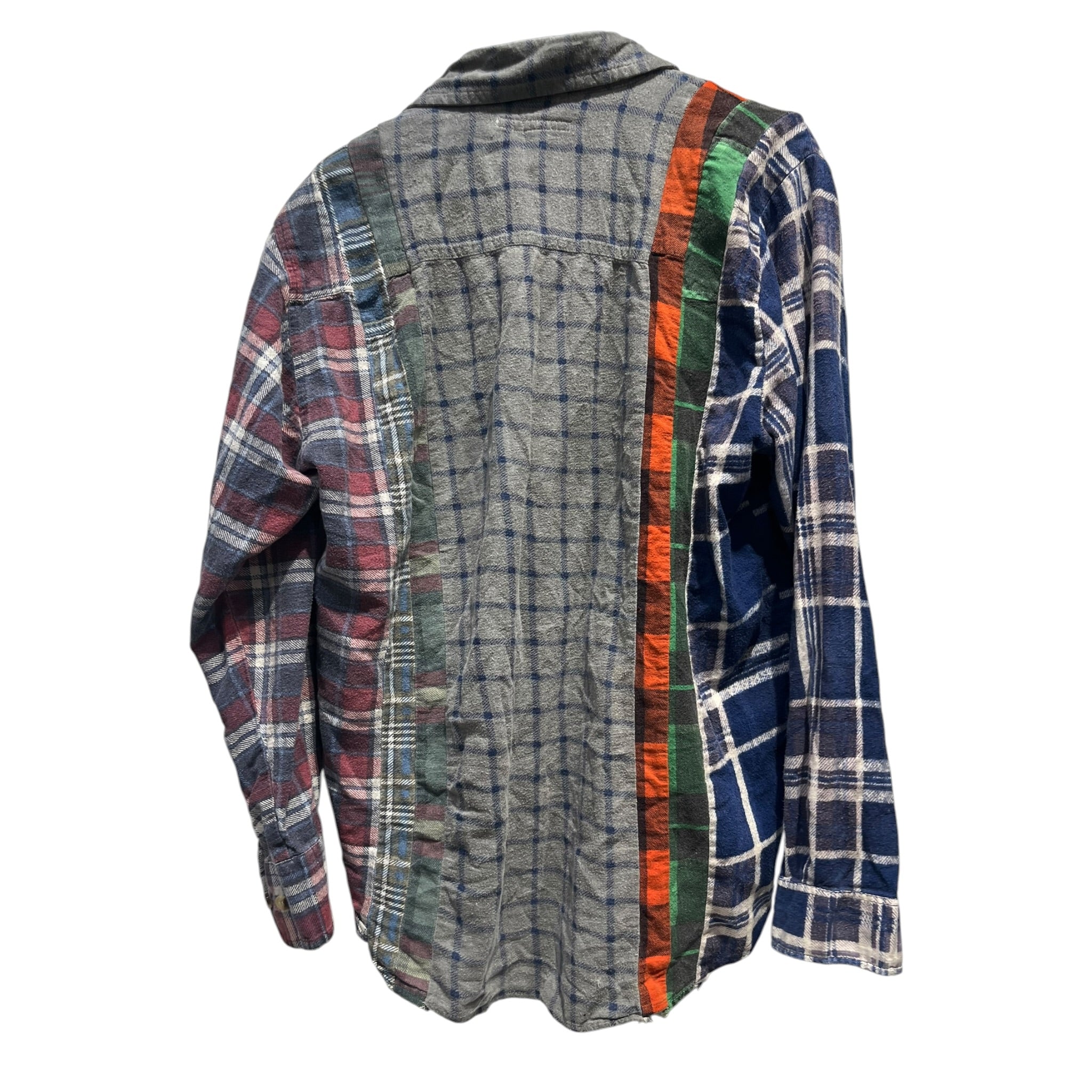 Rebuild by Needles/LS Shirt/XS/Cotton/GRY/Plaid/blue sleeve mr348 view 2